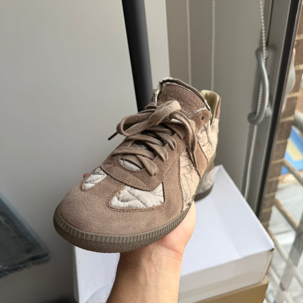 Maison Margiela Embroidered Replica GAT Sneakers Taupe