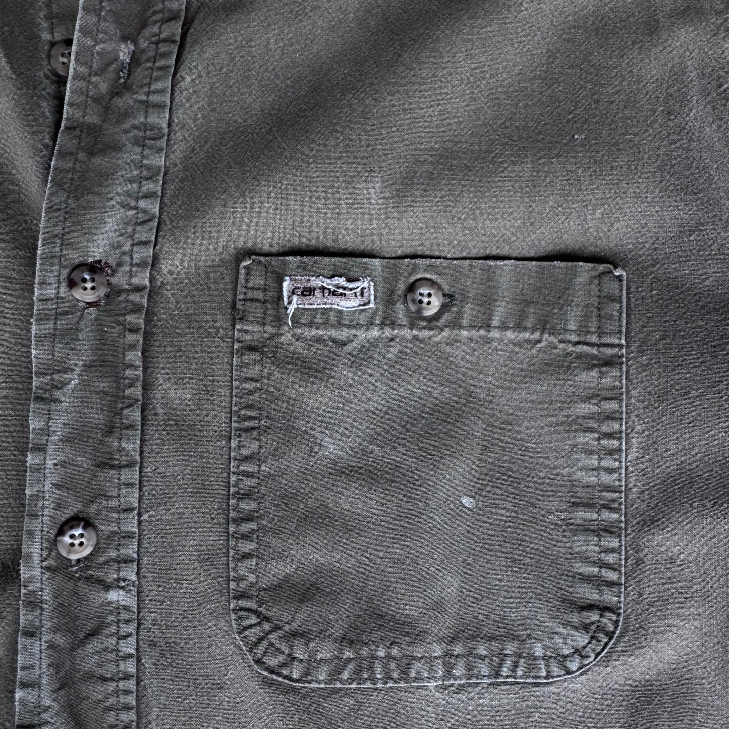 Vintage 90s Carhartt Solid Button Down Shirt