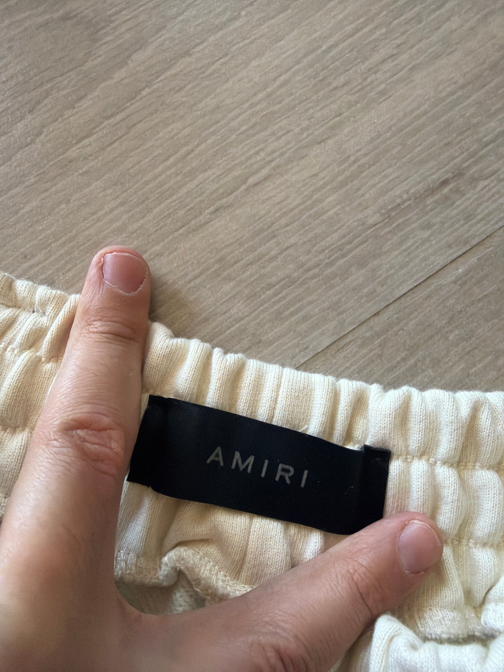 Amiri MA Logo Track Pant Cream