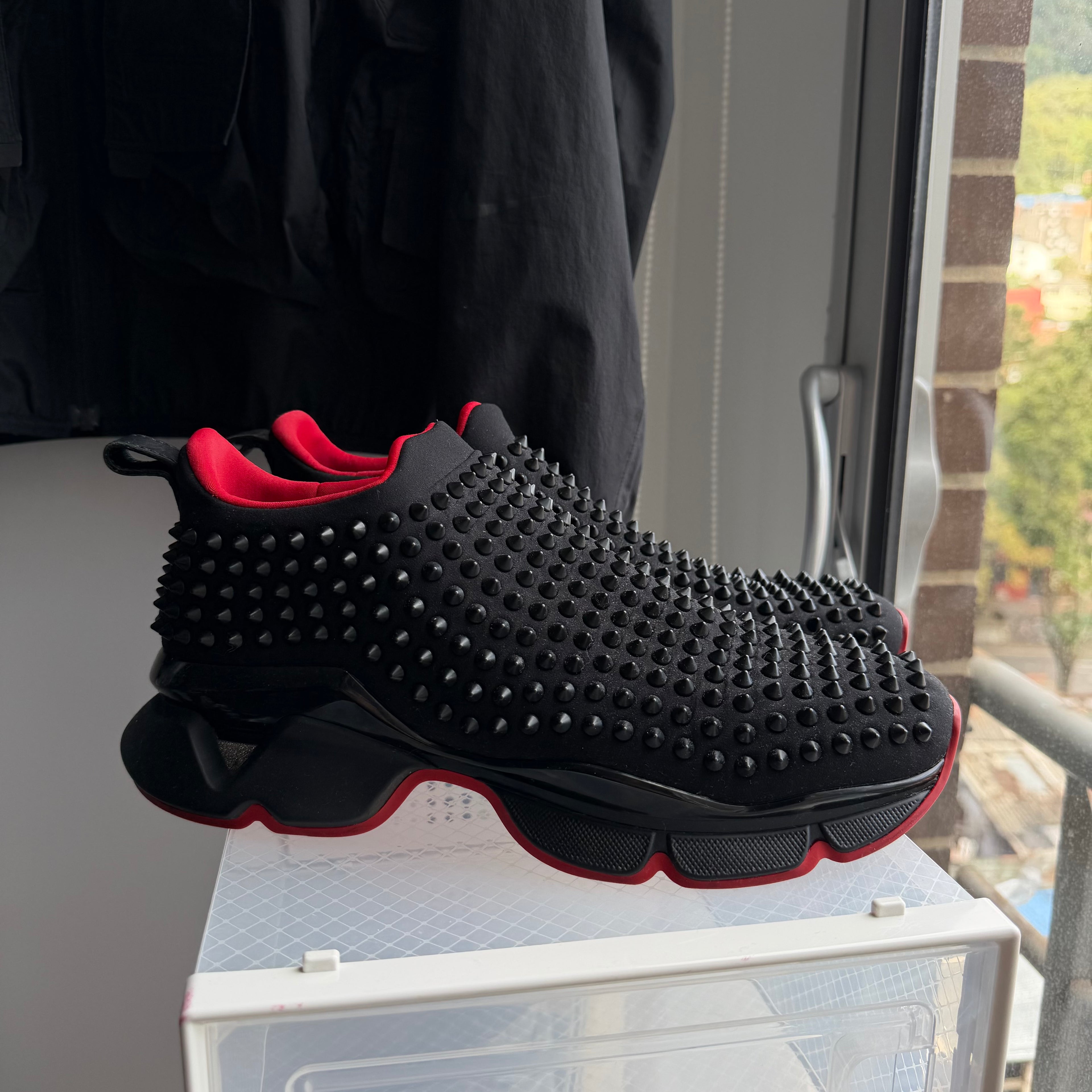 Christian Louboutin Spike Sock Black