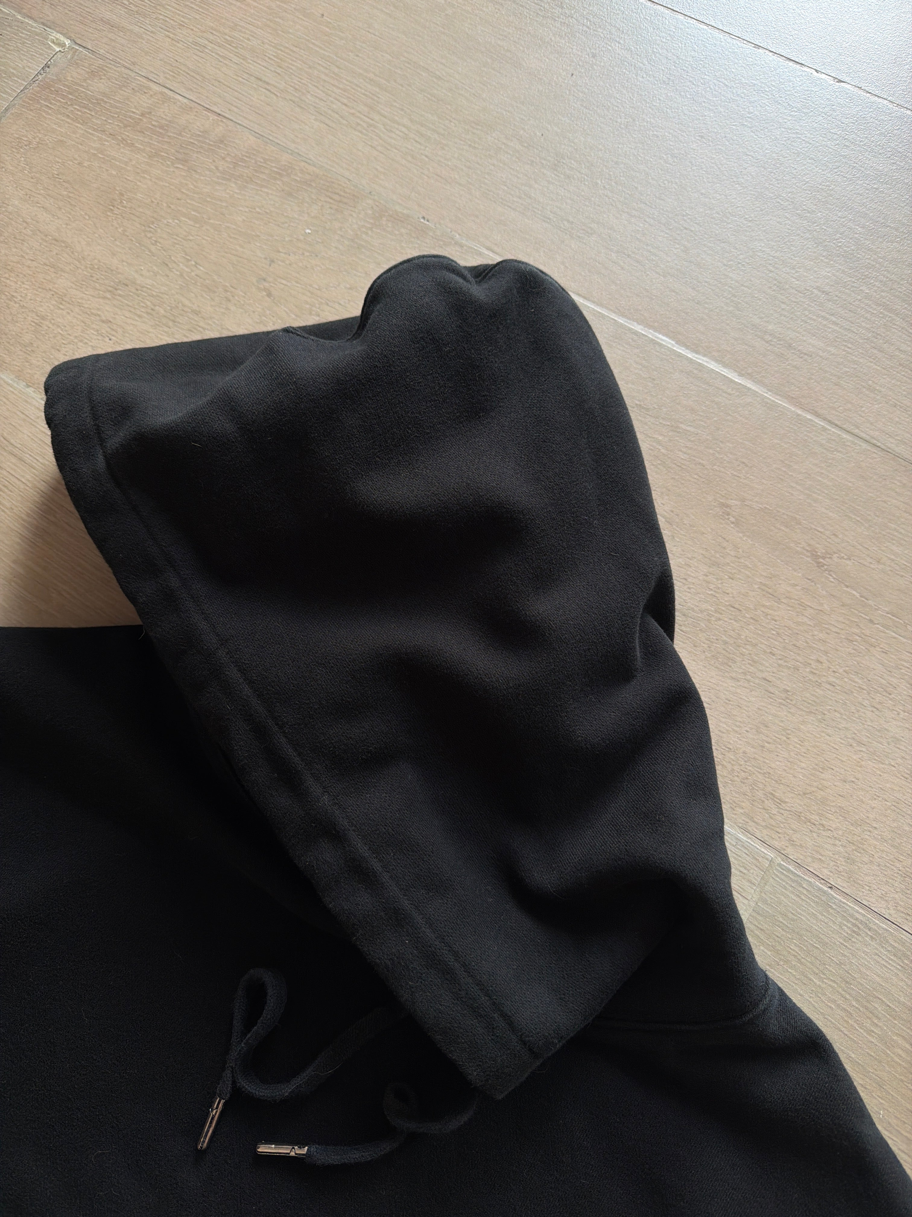 AMI Paris De Coeur Big Logo Hoodie Black