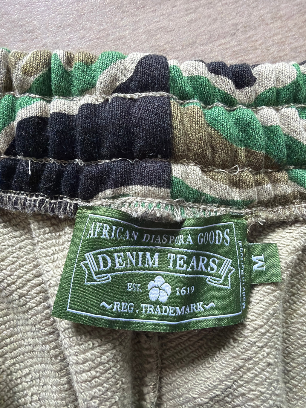 Denim Tears The Cotton Wreath Sweatpants Green Camo (M)
