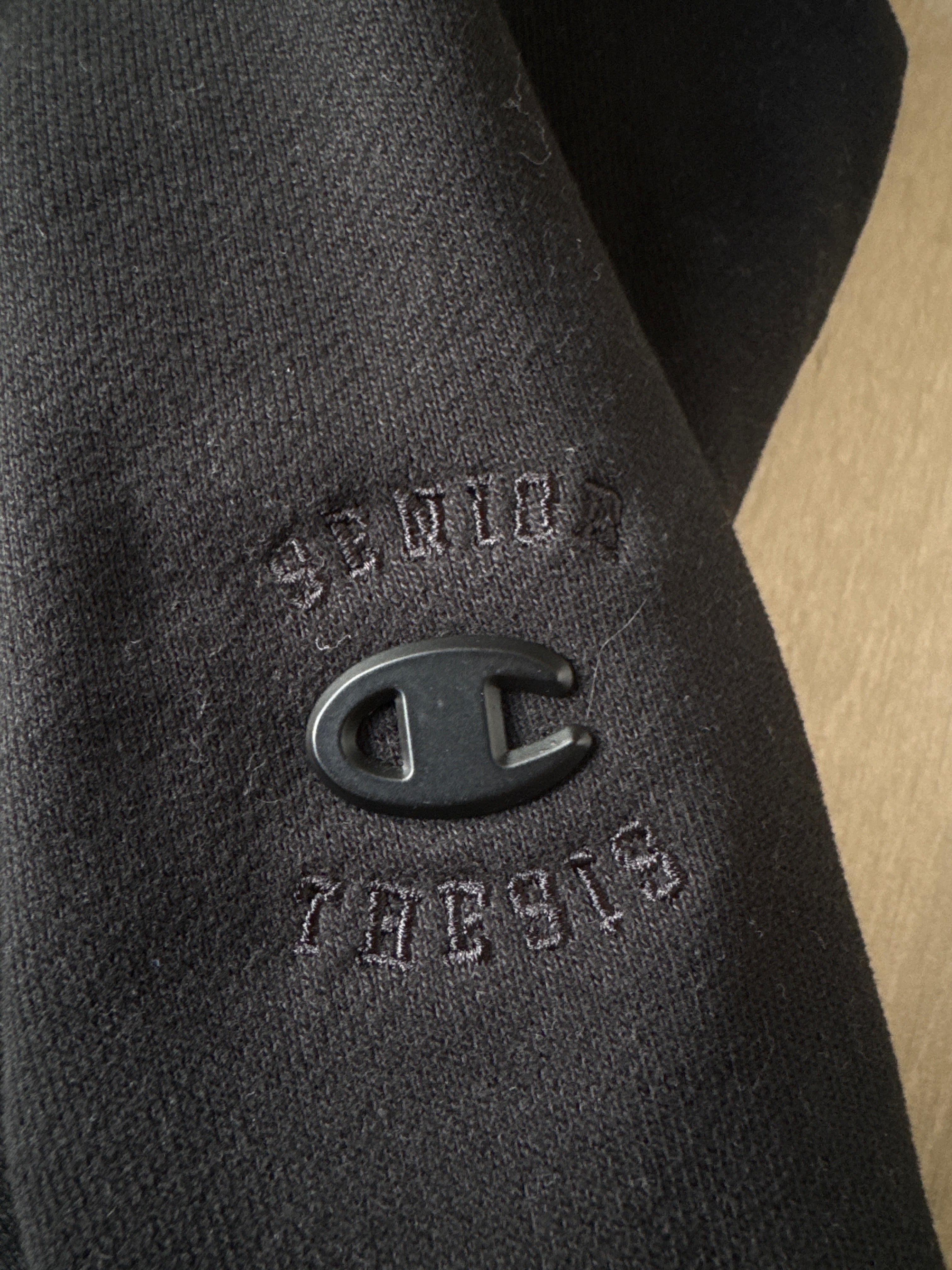 Champion x Angelo Baque Senior Thesis Larissa de Jesus Negron Crewneck Black
