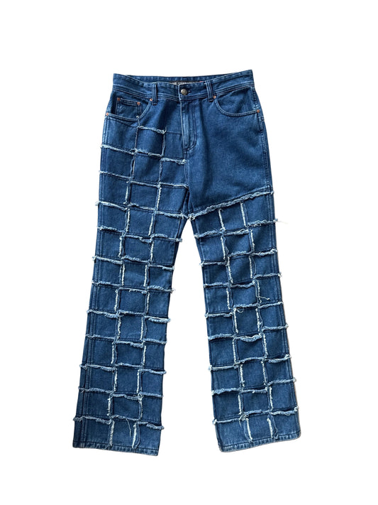 Anderson Bell New Patchwork Boot-Cut Jeans Made in Korea