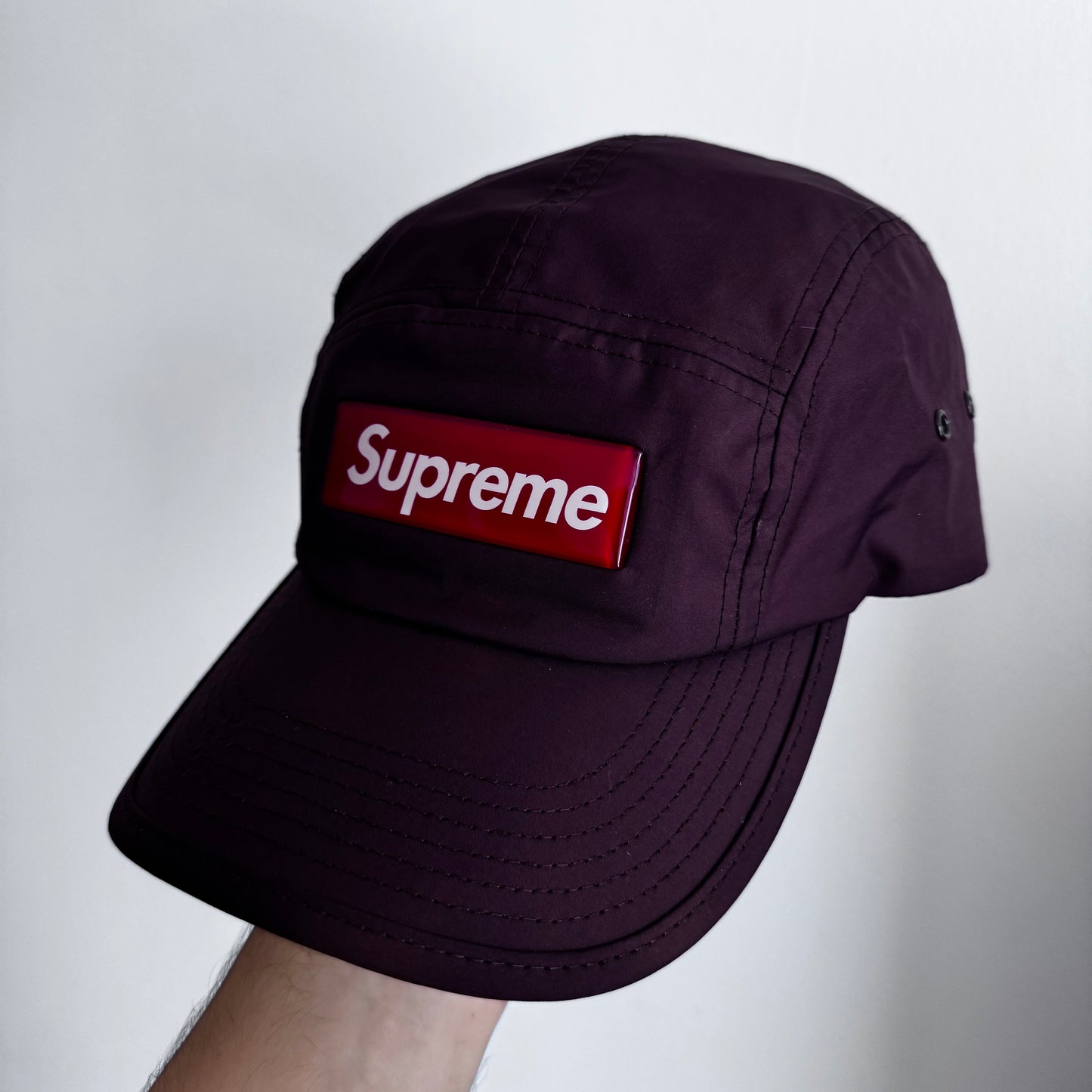 Supreme Inset Gel Brown Camp Cap