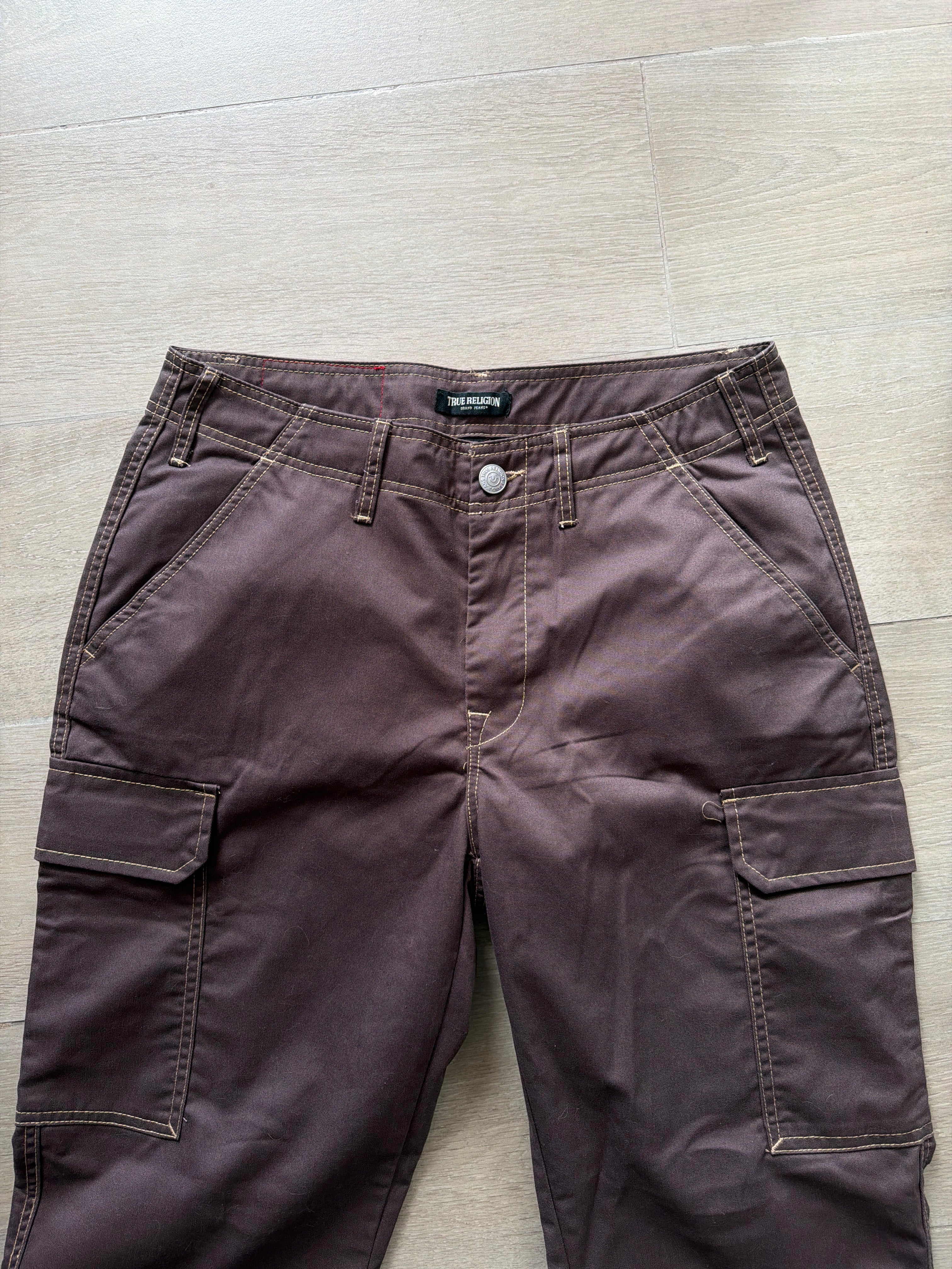 True Religion Cargo Pants Brown