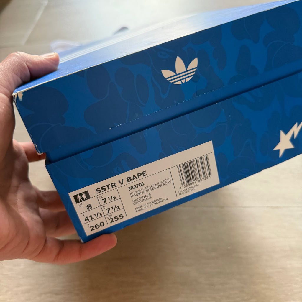 Adidas x Bape Superstar Vintage White/Black (8US)