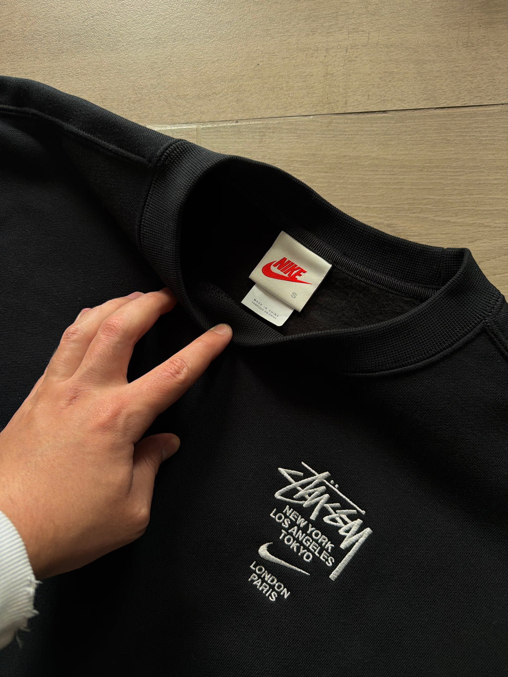 Nike x Stüssy International Crewneck Black