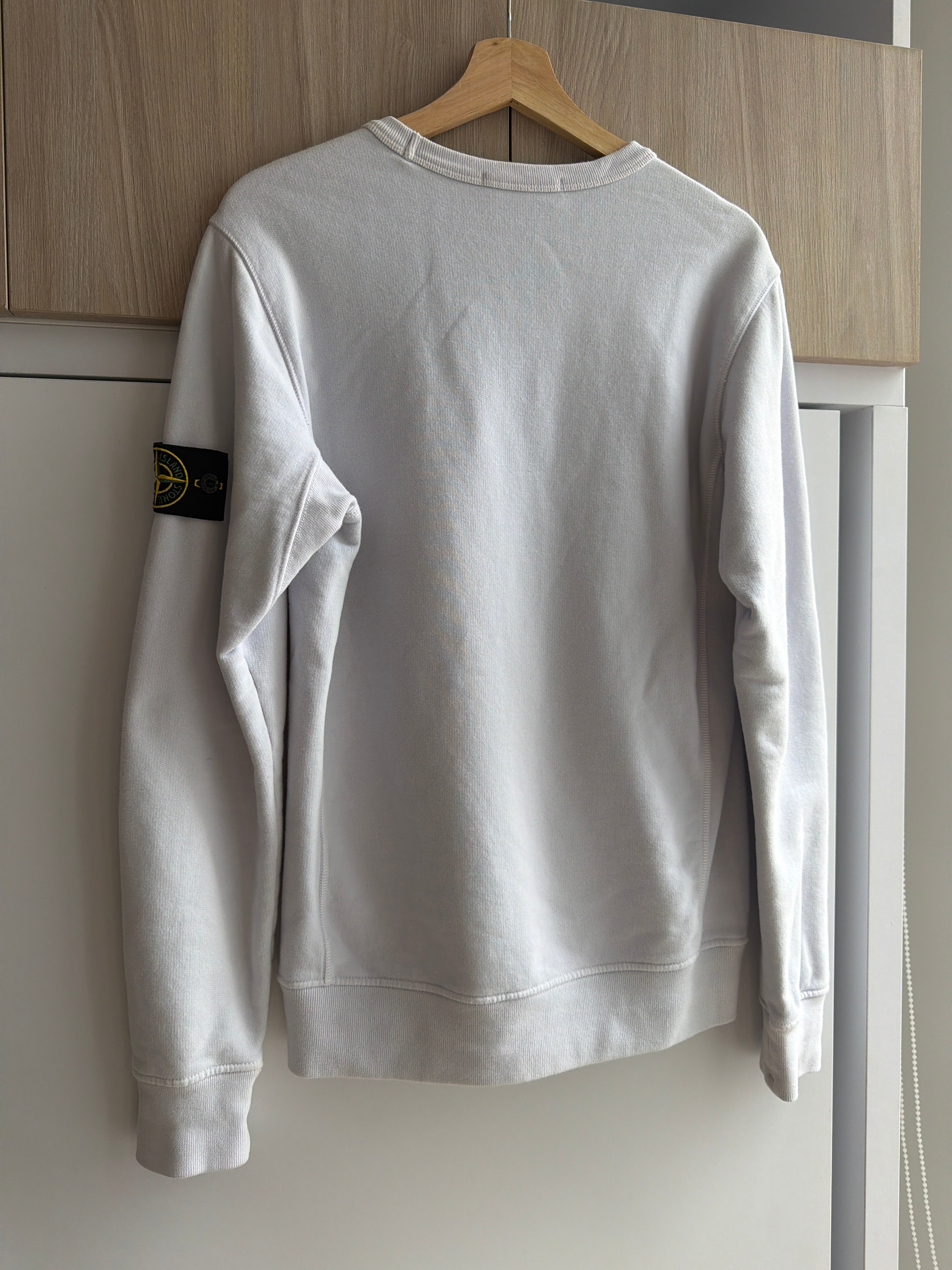 Stone Island Logo Patch Crewneck Lavanda