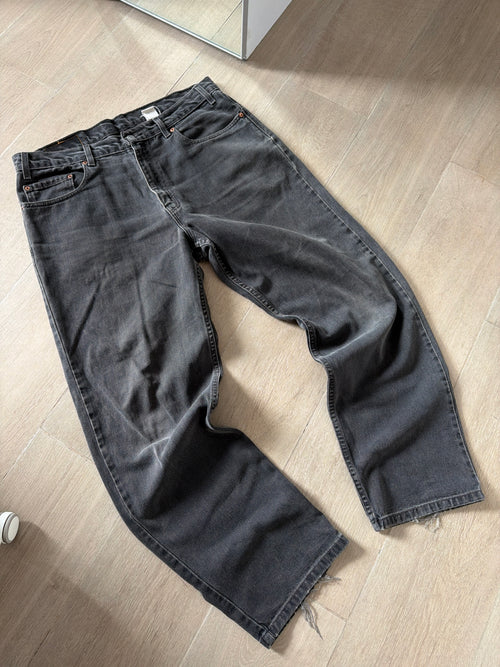 1990s Vintage Levis 550 Black Faded Jeans