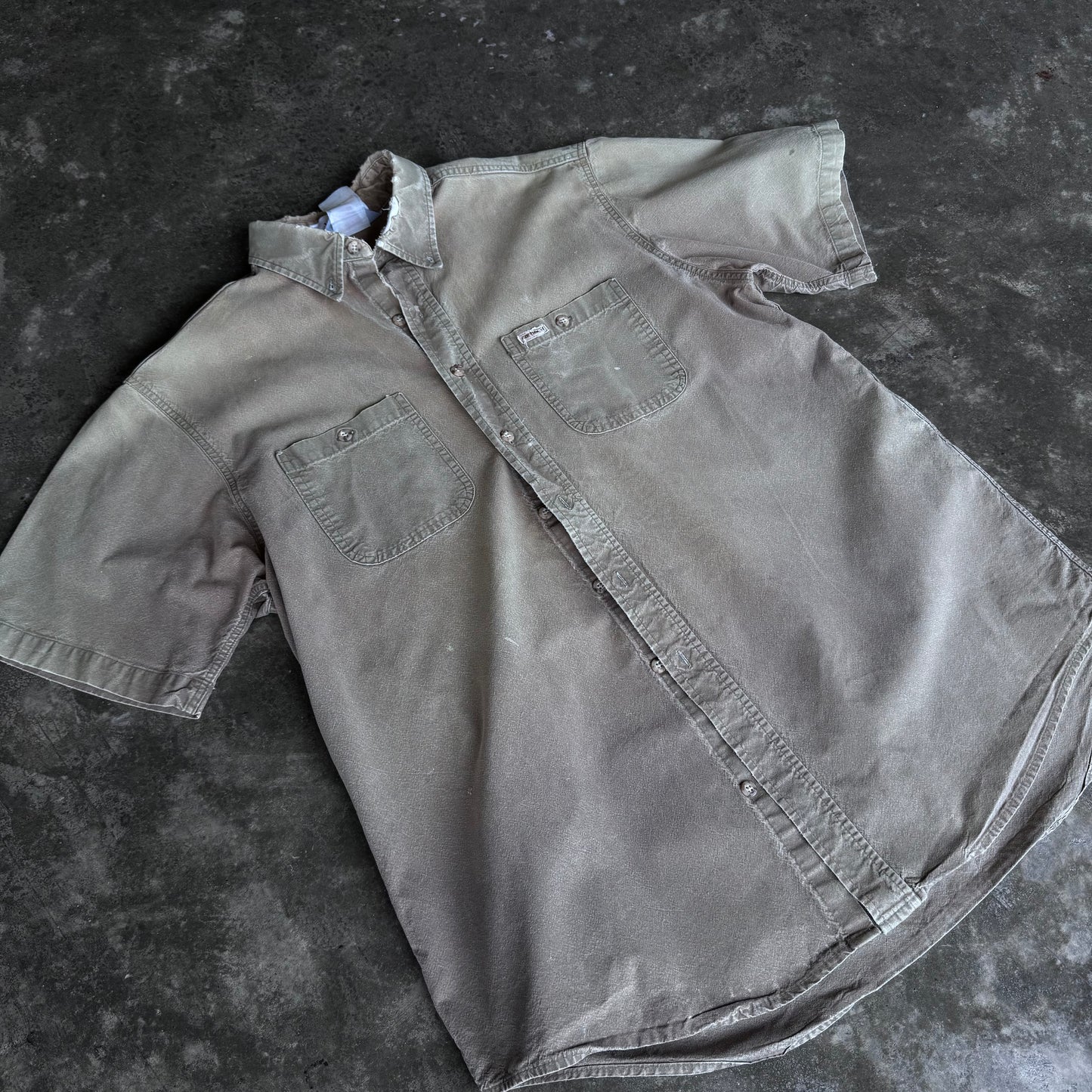 Vintage 90s Carhartt Solid Button Down Shirt