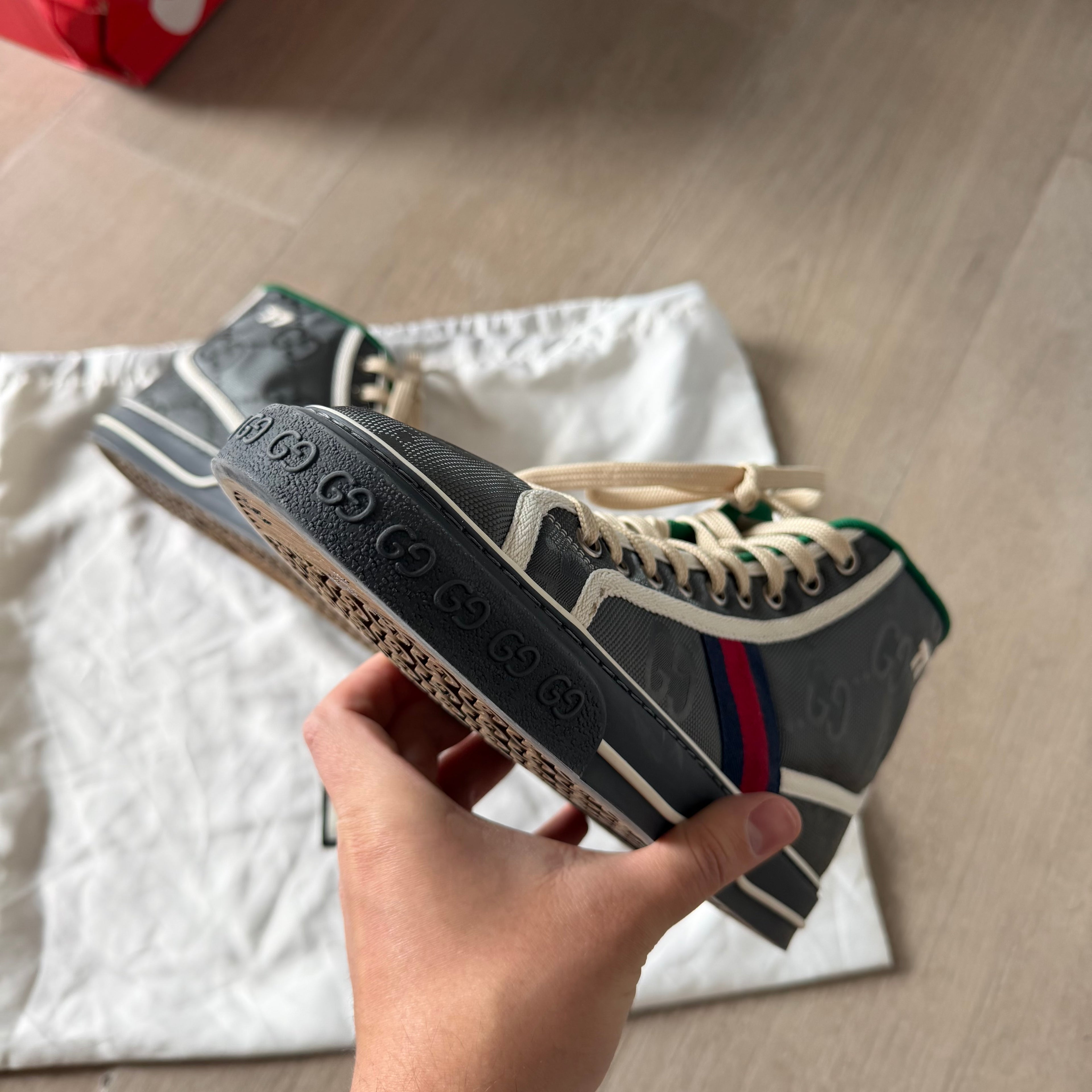 Gucci Off The Grid High Top Sneakers Dark Grey