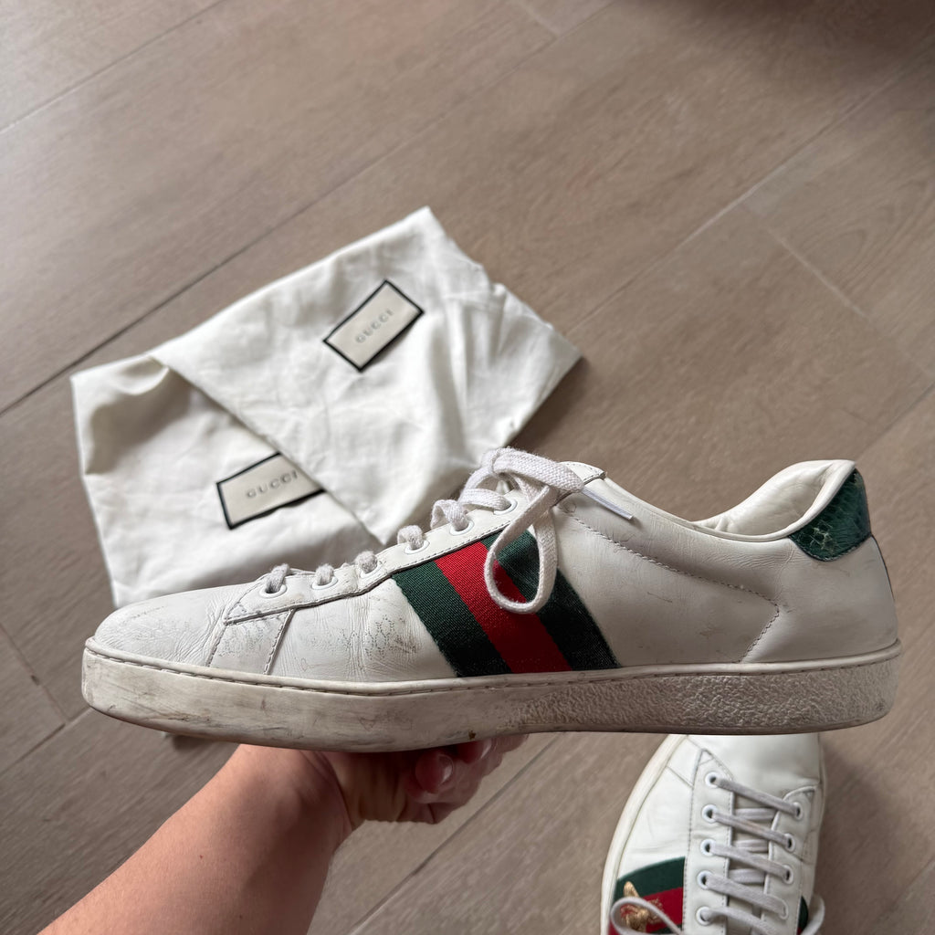 Gucci Ace Bee Sneakers White