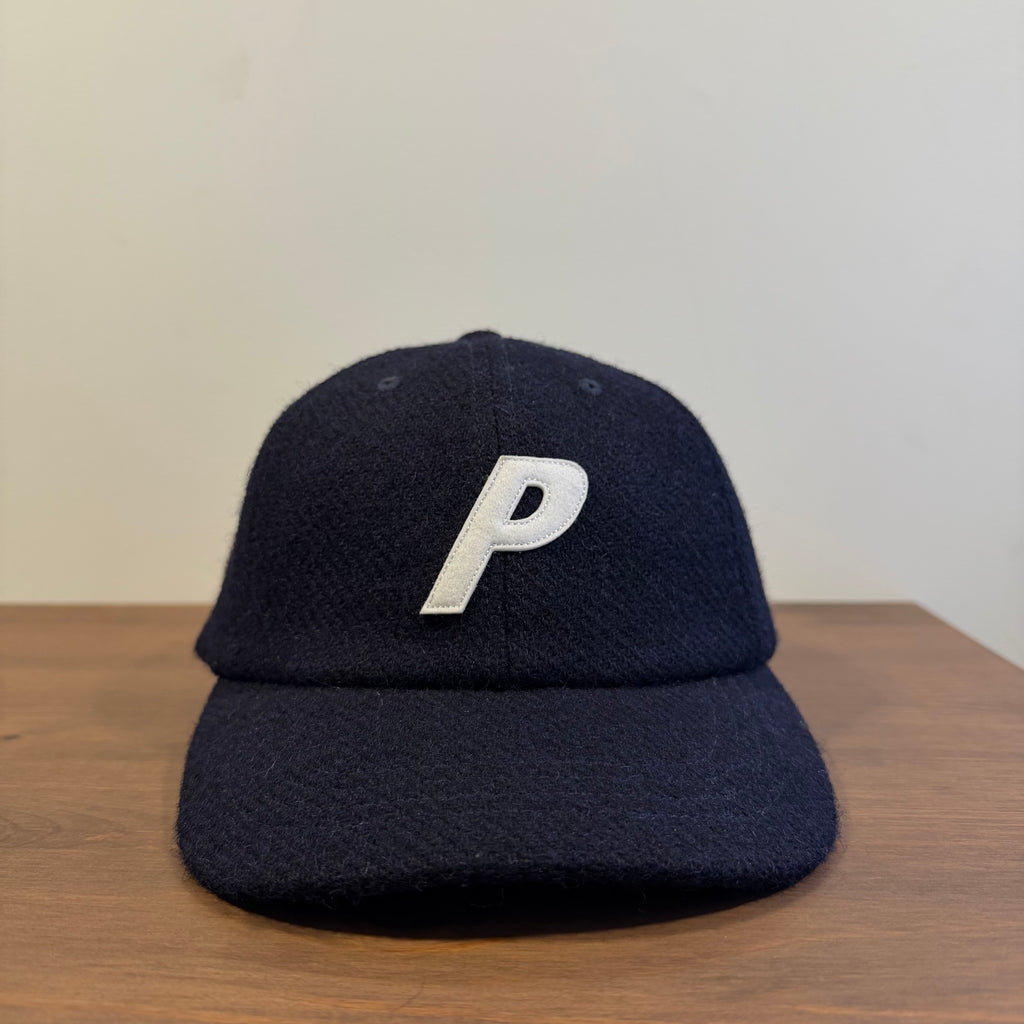 Palace Harris Tweed P 6 Panel Cap Navy