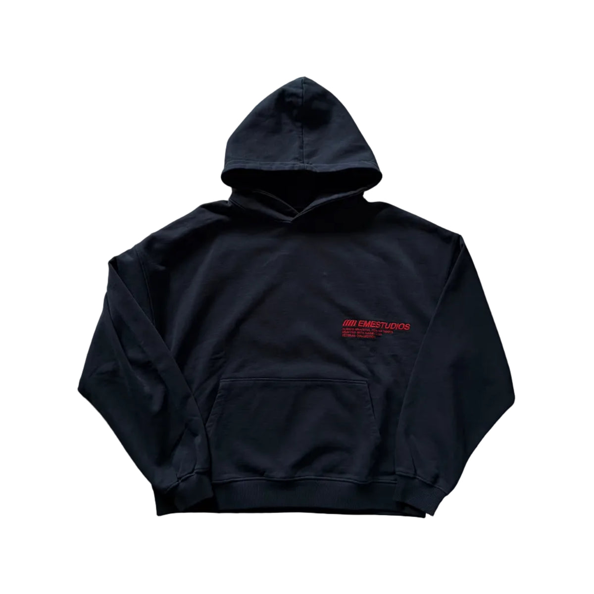 Eme Studios Roots Navy Oversized Hoodie (L)