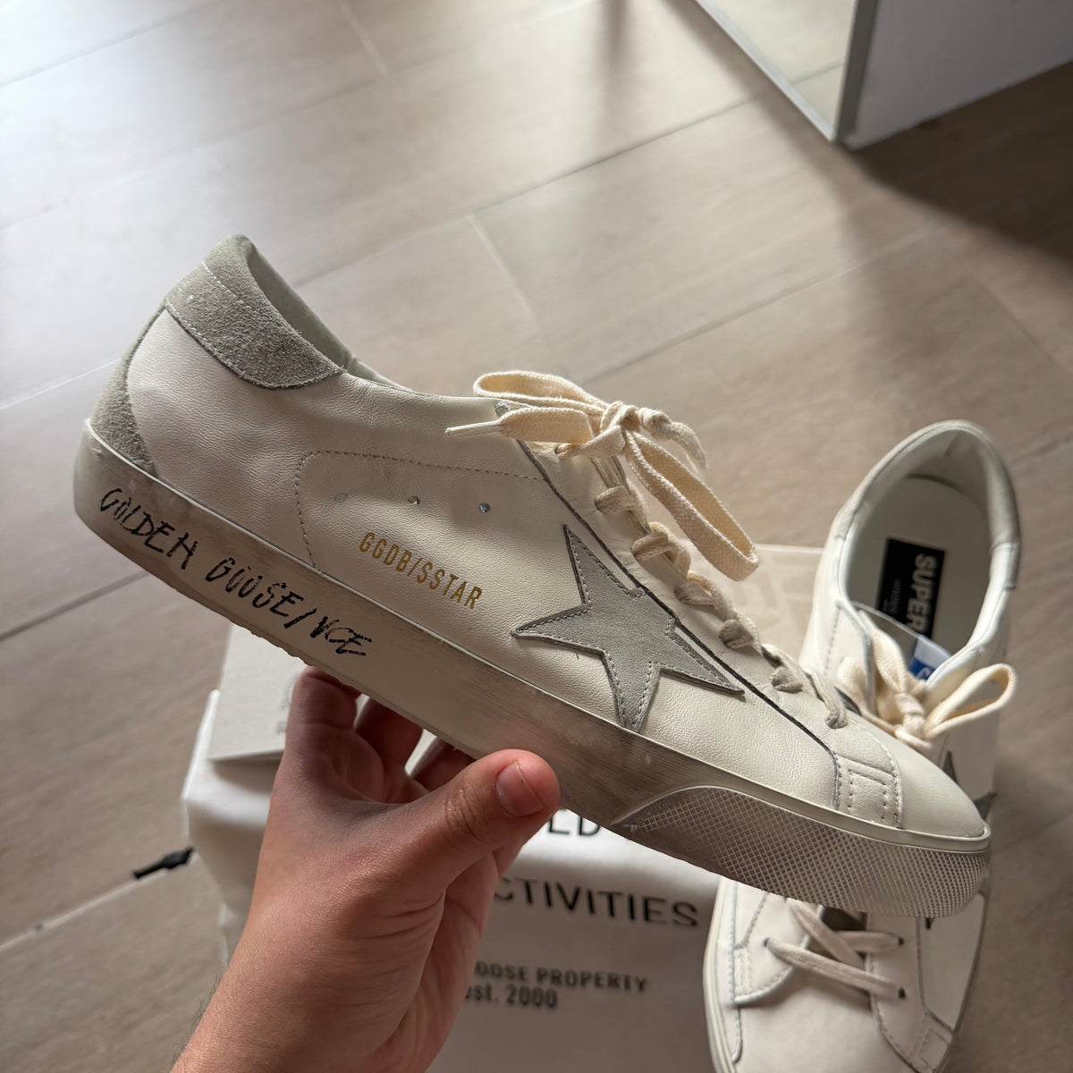 SS25 Golden Goose Superstar White/Grey (44EU)