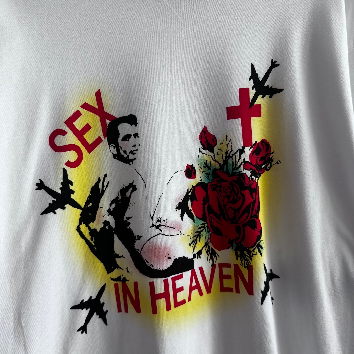 Supreme Sex In Heaven White Ringer Tee