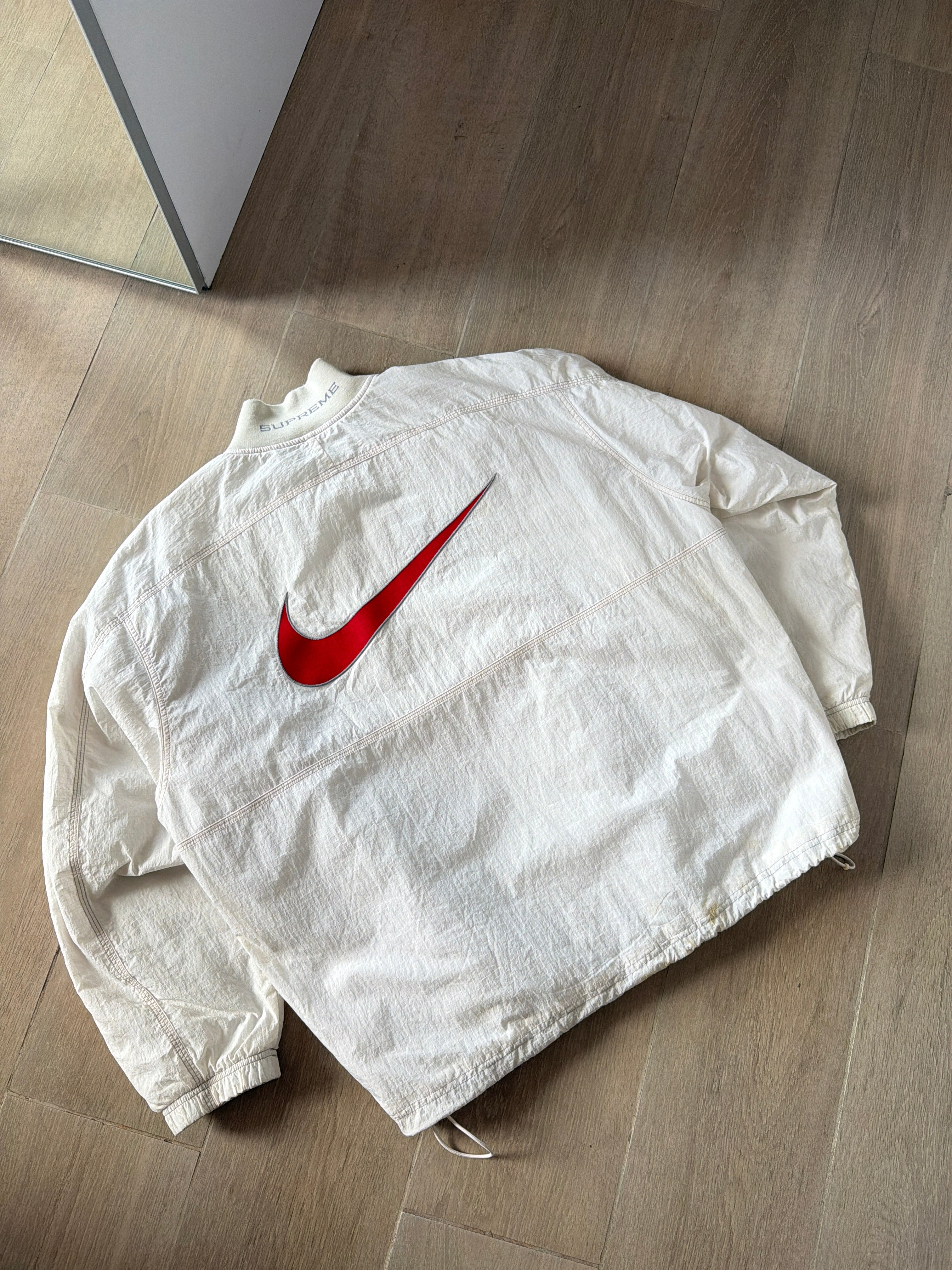 SS24 Supreme x Nike Ripstop Pullover White