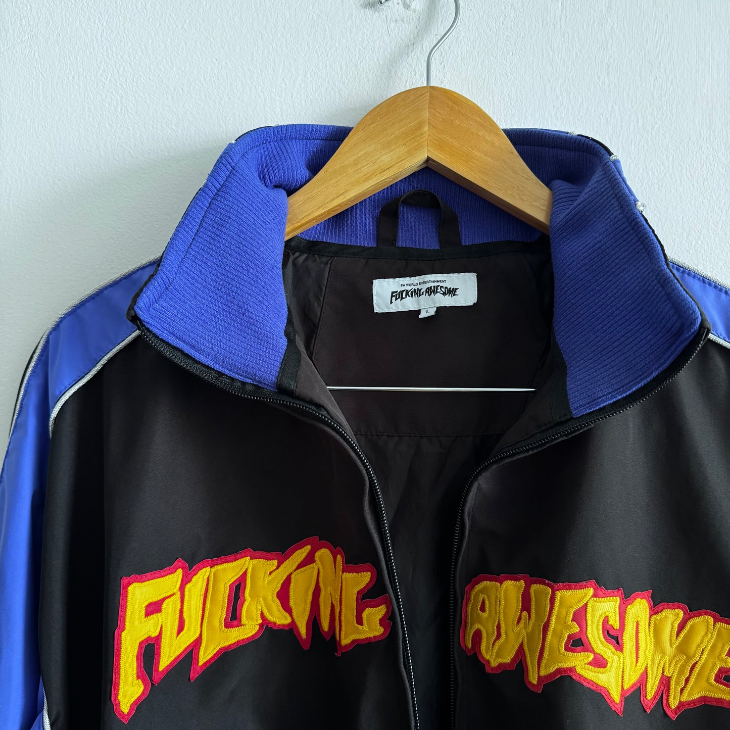 Fucking Awesome Track Jacket Blueish/Black