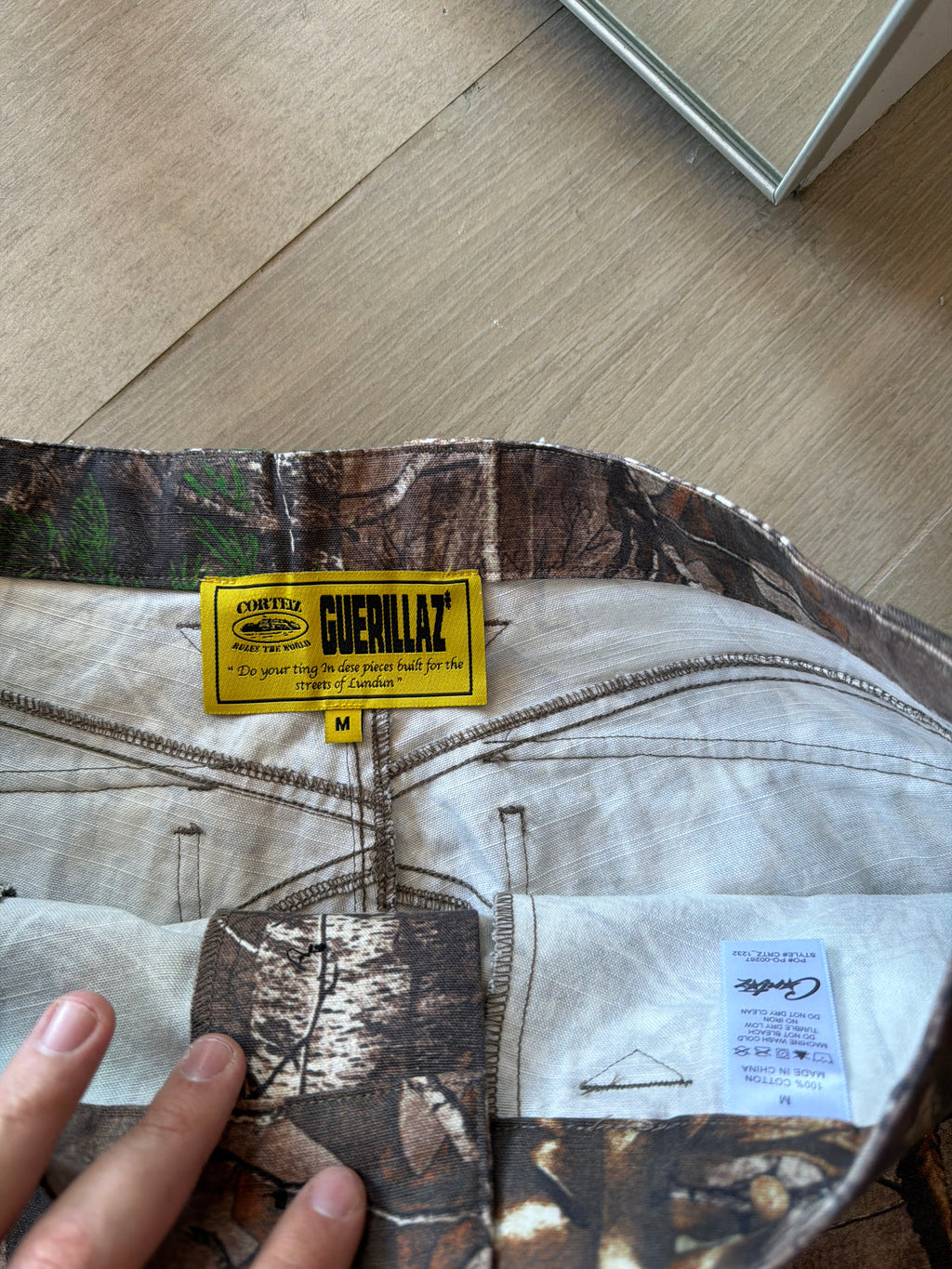 Corteiz Guerrillaz Real Tree Cargo Pants