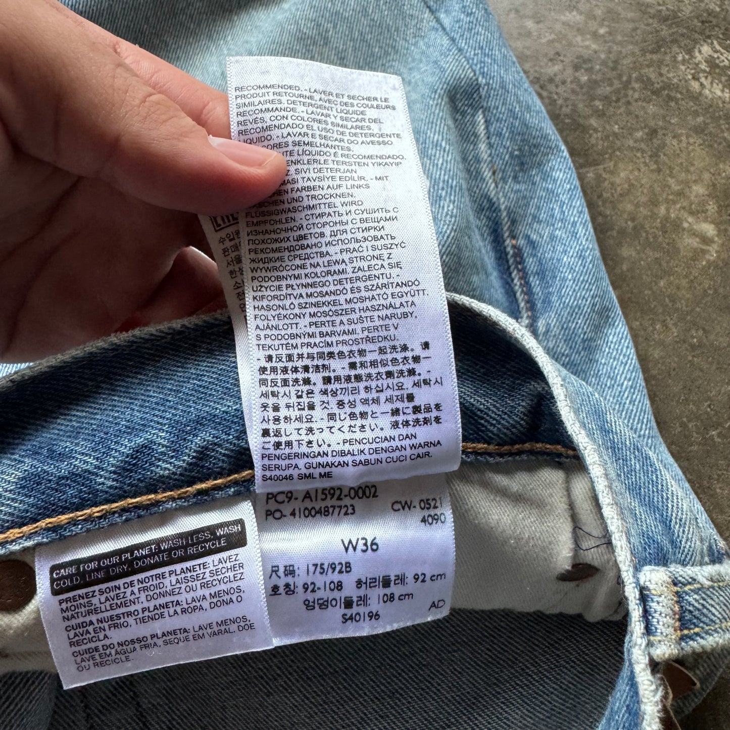 Denim Tears x Levi’s Cotton Wreath Light Wash Jeans