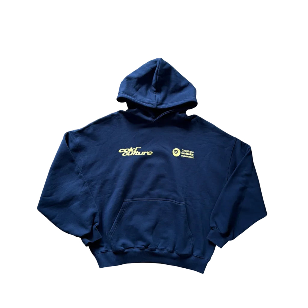 Cold Culture Playing Horse Hoodie Nautical Blue (L)