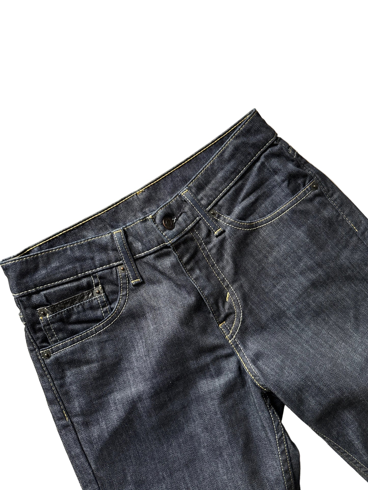 Levis 511 Black Label Tag Black Denim Jeans