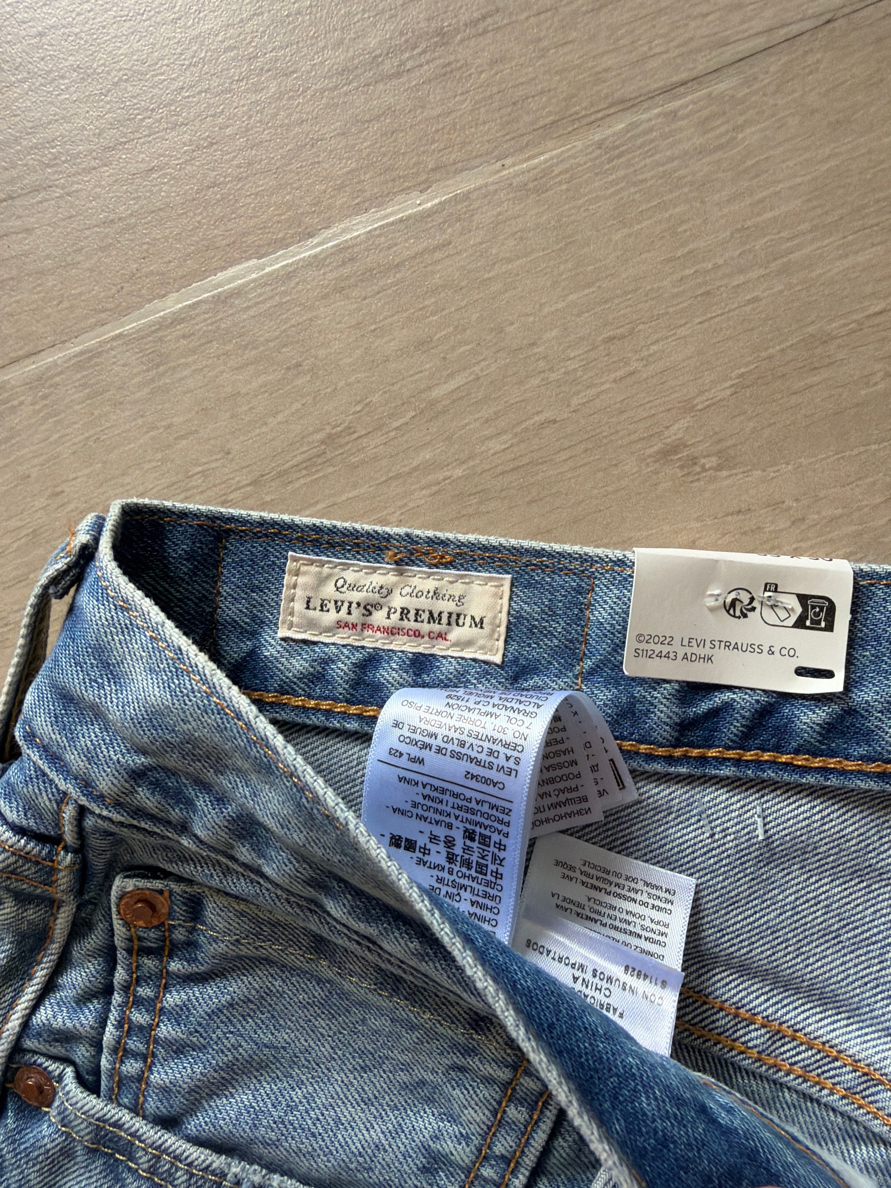 Levi’s Premium 501 Selvedge Denim Jeans “Sashiko”