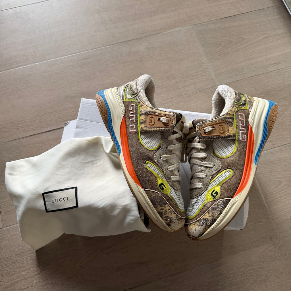 Gucci Ultrapace Rock Tejus Printed Sneakers (8.5US)