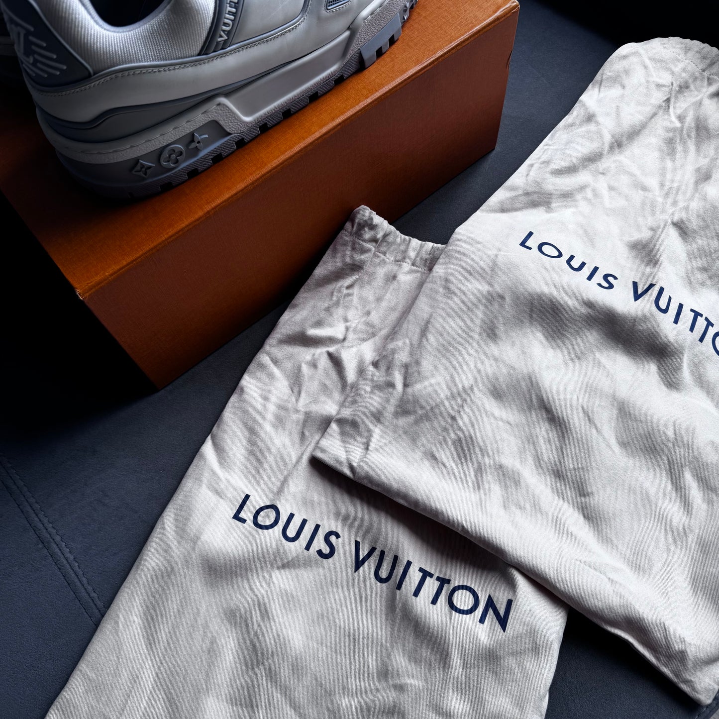Louis Vuitton Maxi Trainer Sneaker White/Grey