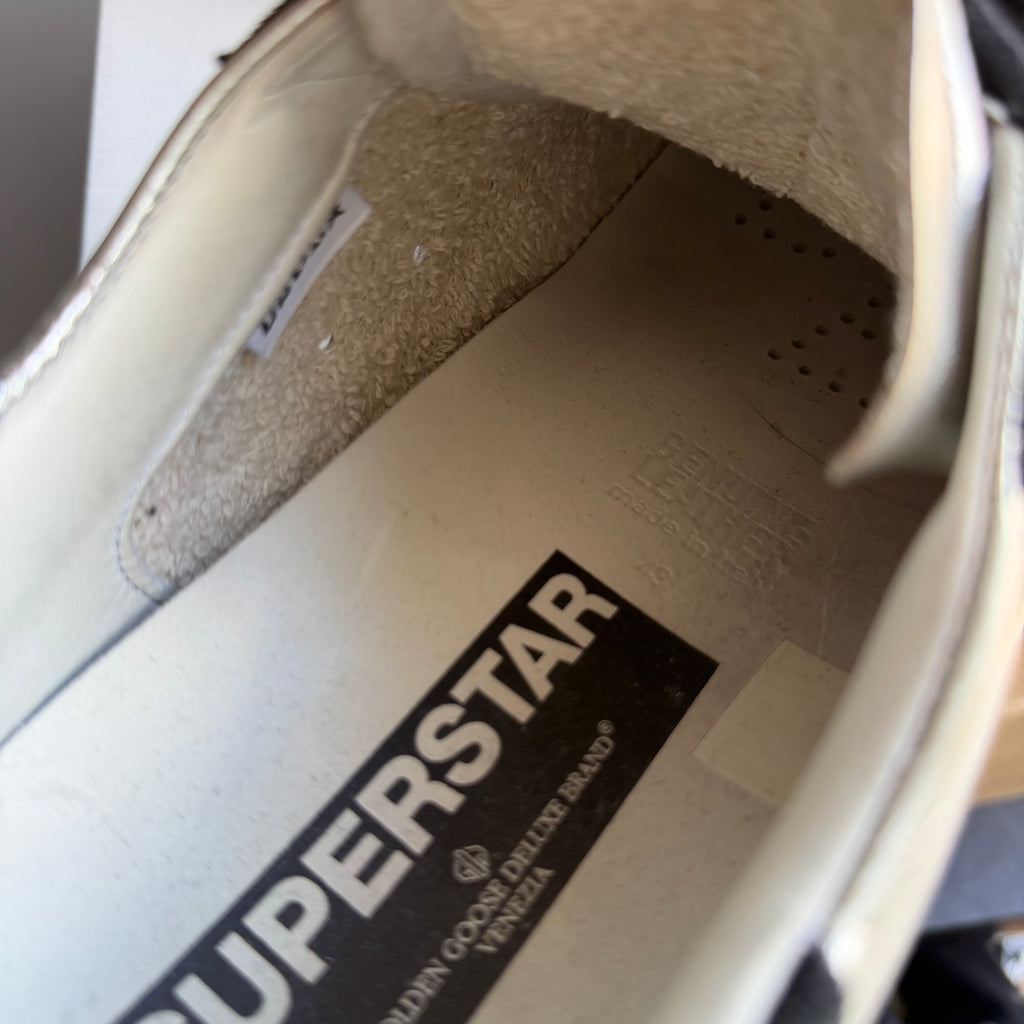 Golden Goose Super-Star Silver Semi Sneakers
