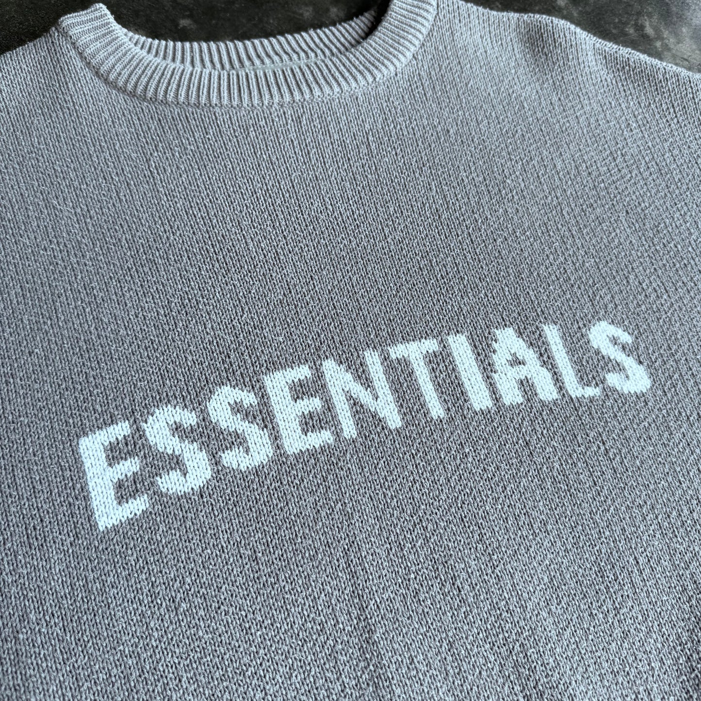 FOG Essentials Knitted Sweater Cement Grey