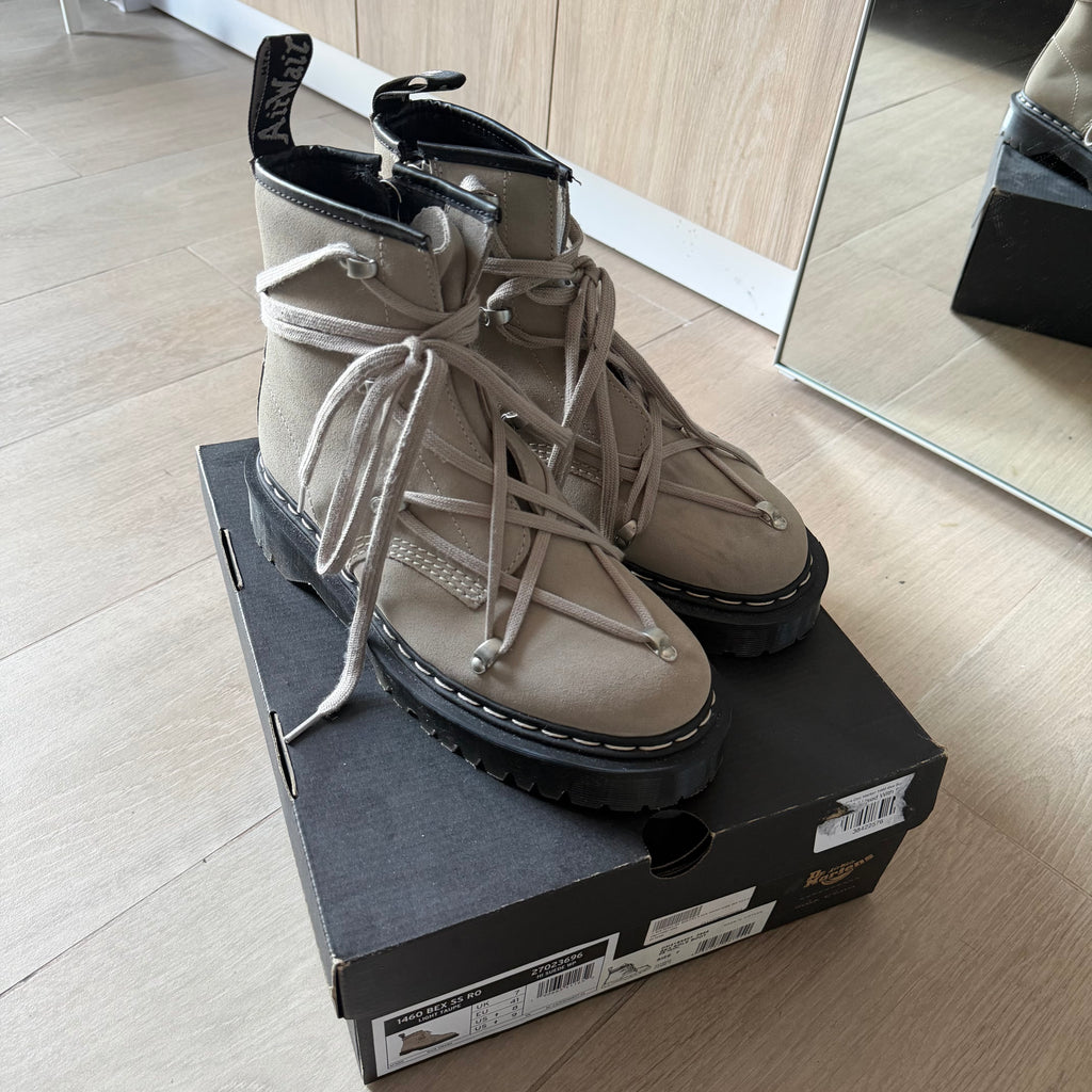 Rick Owens x Doc Martens 1460 Hexagram Bex Suede Boots