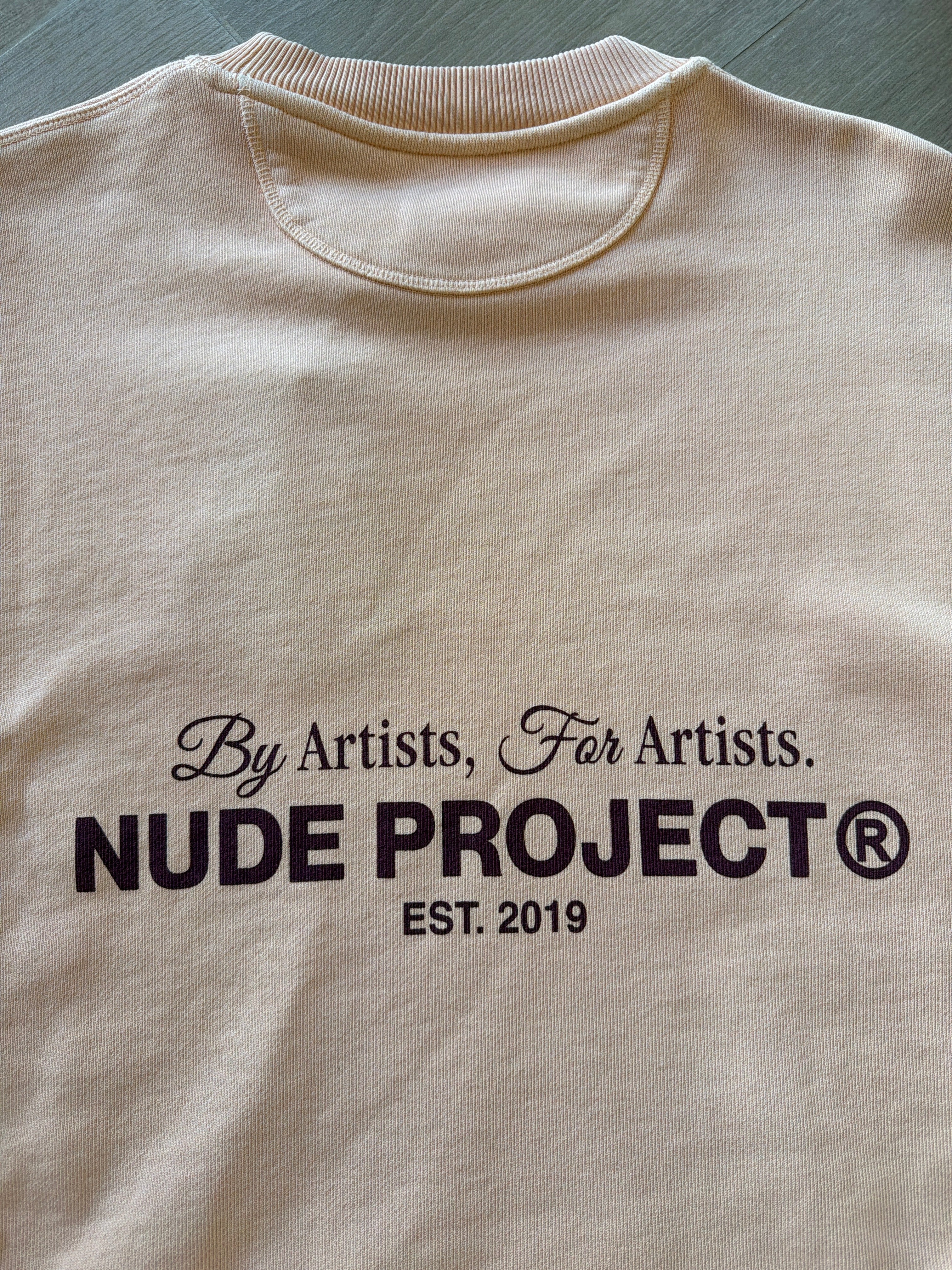 Nude Project “By Artist, For Artist” Crewneck Salmon