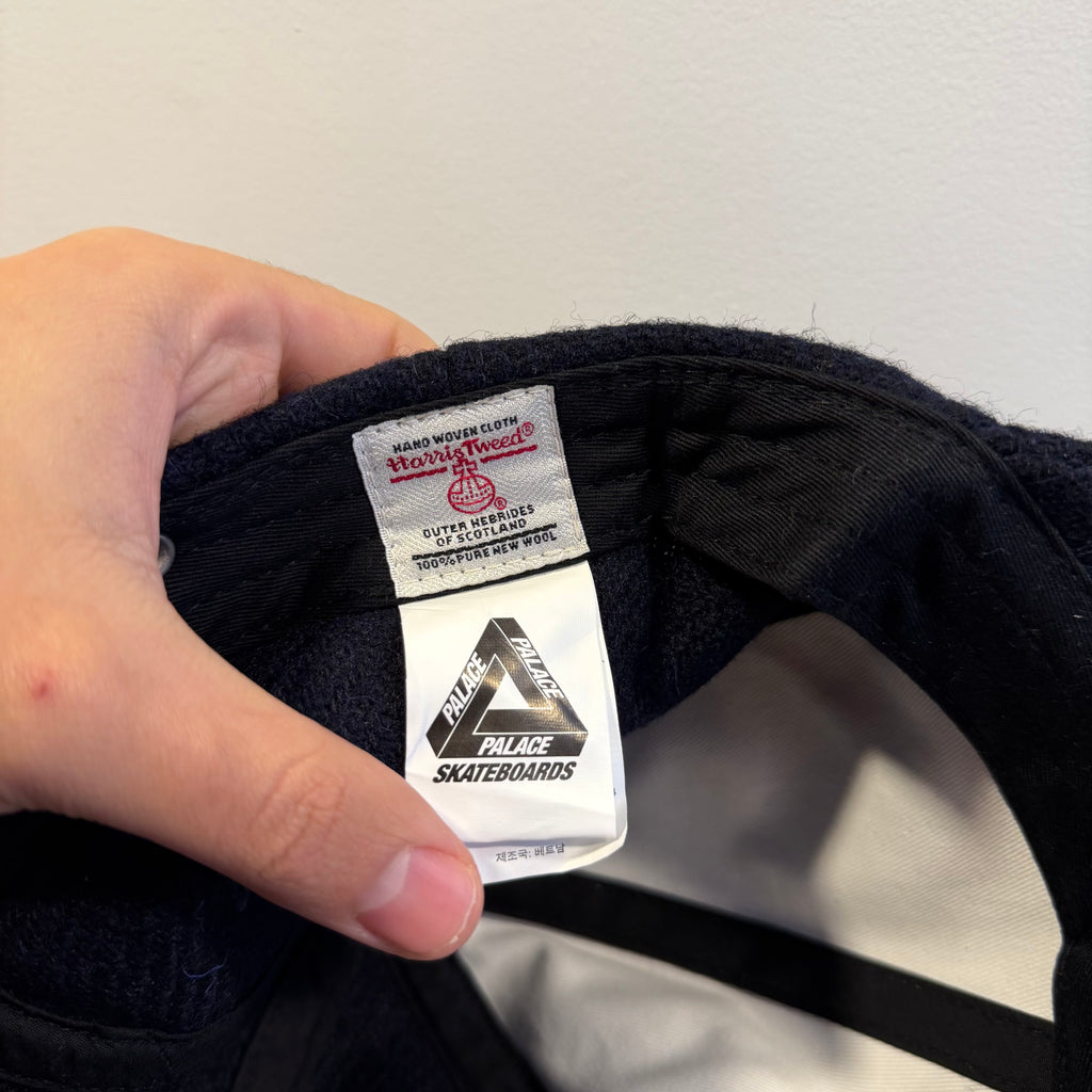 Palace Harris Tweed P 6 Panel Cap Navy