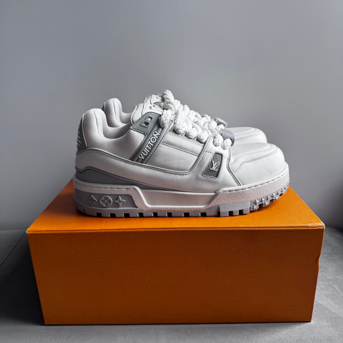 Louis Vuitton Maxi Trainer Sneaker White/Grey