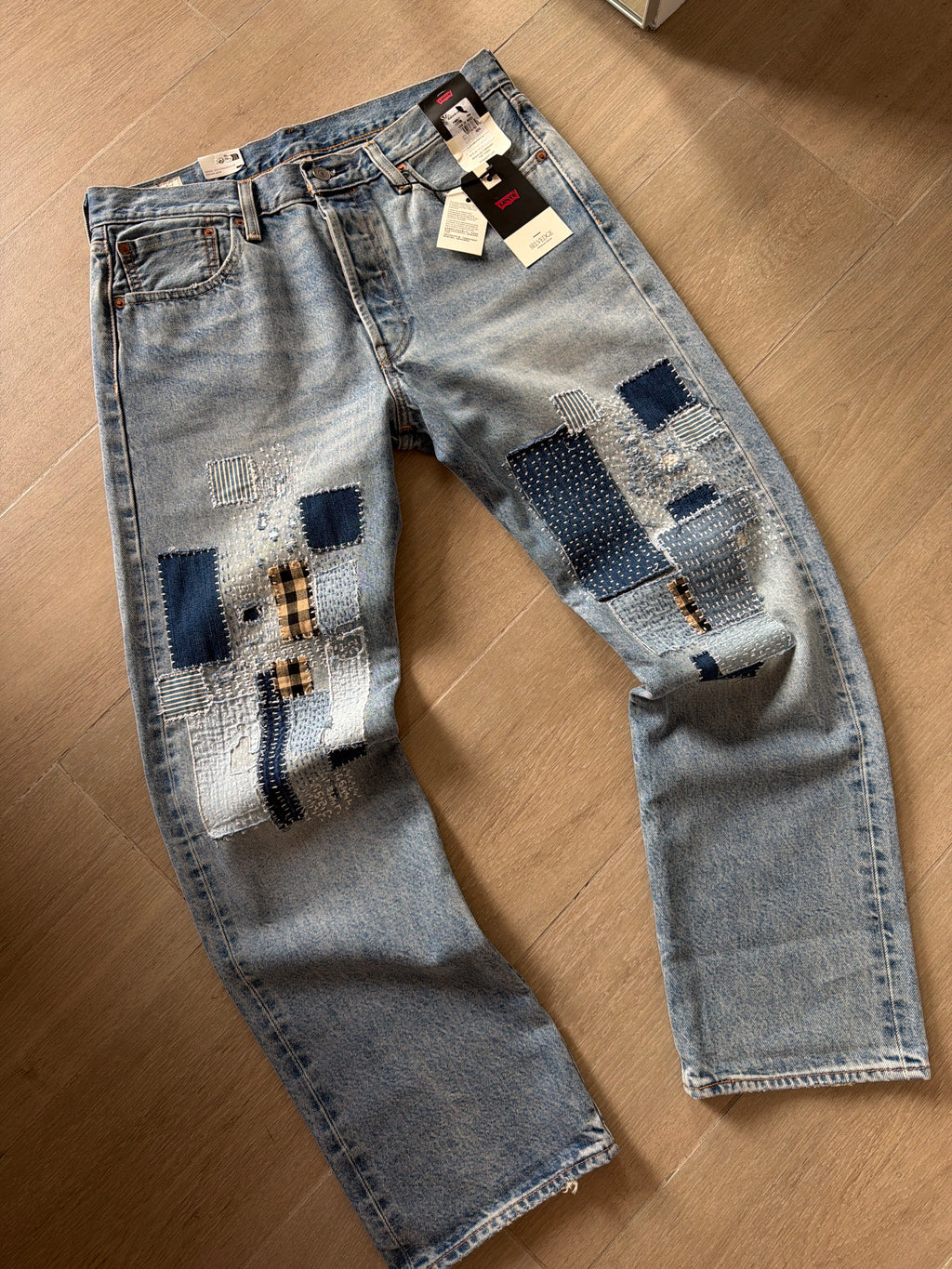 Levi’s Premium 501 Selvedge Denim Jeans “Sashiko”