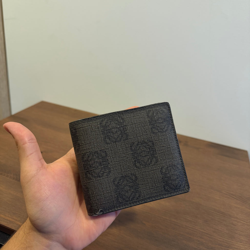 Loewe Monogram Bi Fold Wallet Black