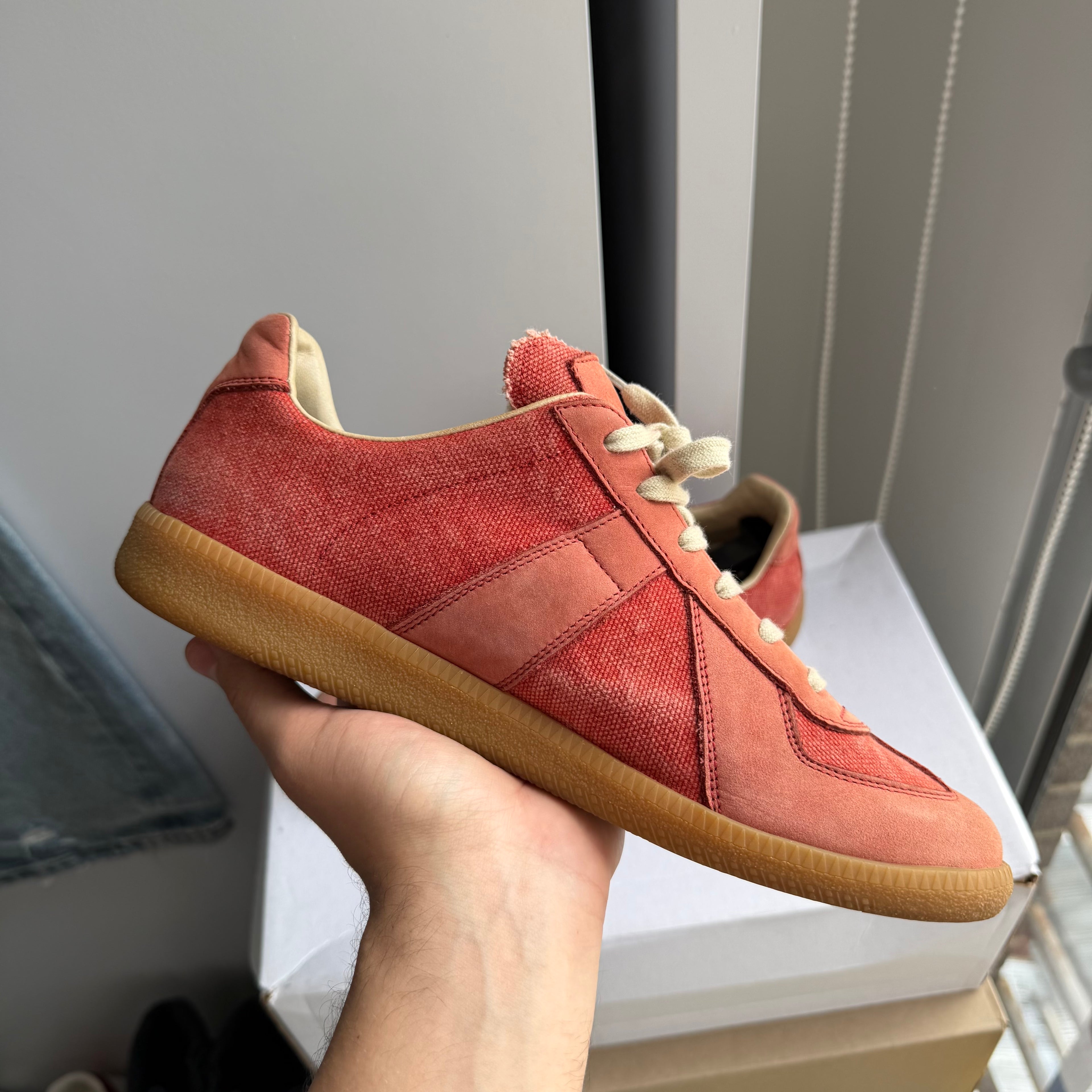 Maison Margiela Replica GAT Sneakers Red Mesh
