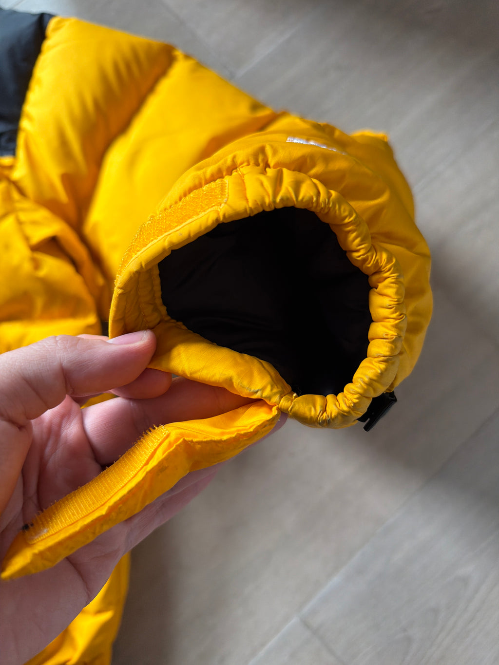The North Face Nuptse 700 Yellow/Black