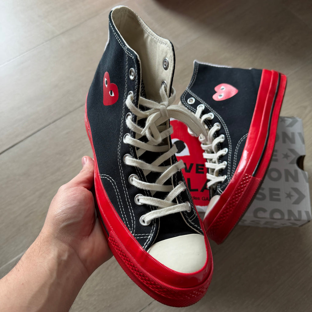 Converse x CDG Play Chuck Taylor 70 Hi Sneakers