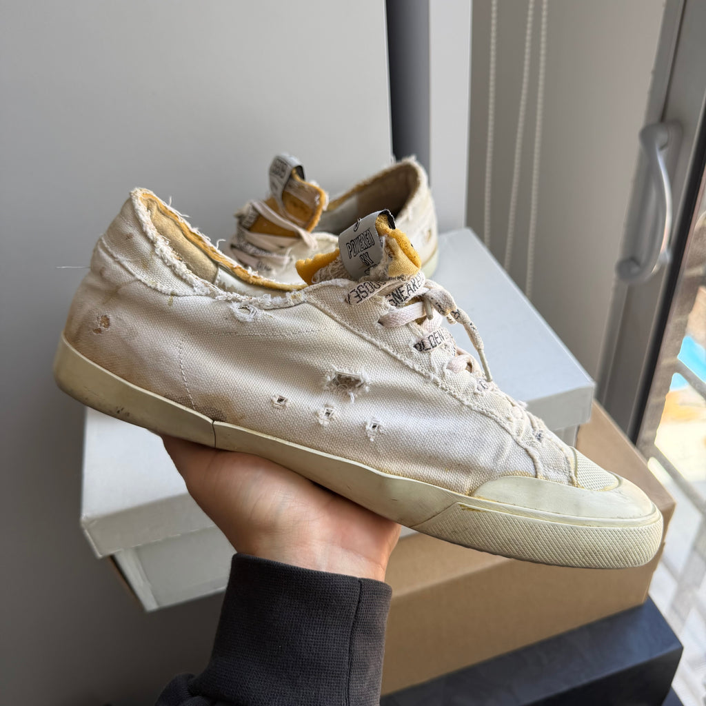 Golden Goose Superstar Cloth Sneakers White