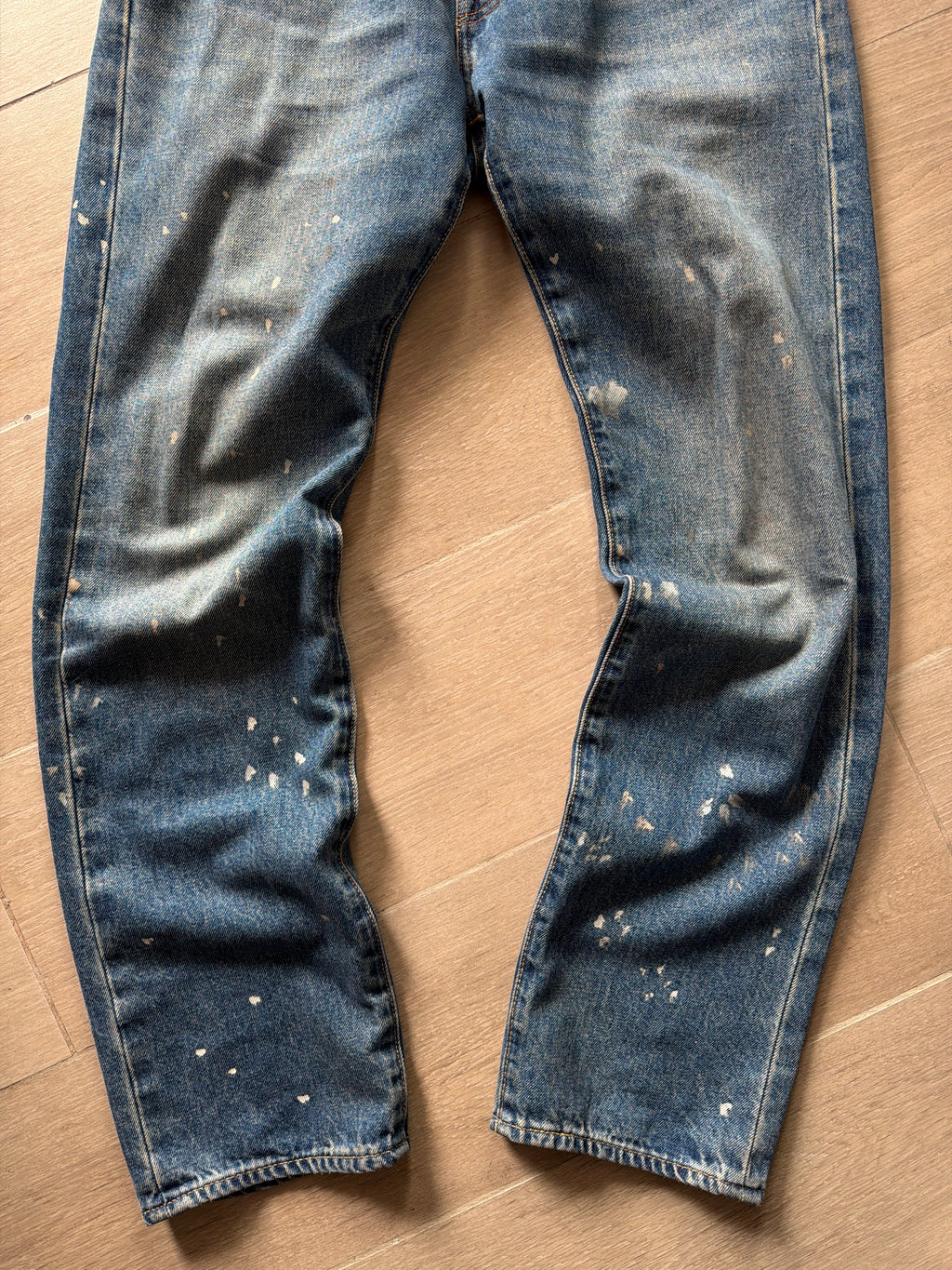 Levis Premium 1961 551 Z Straight Fit Jeans Paint Splatter (30w)