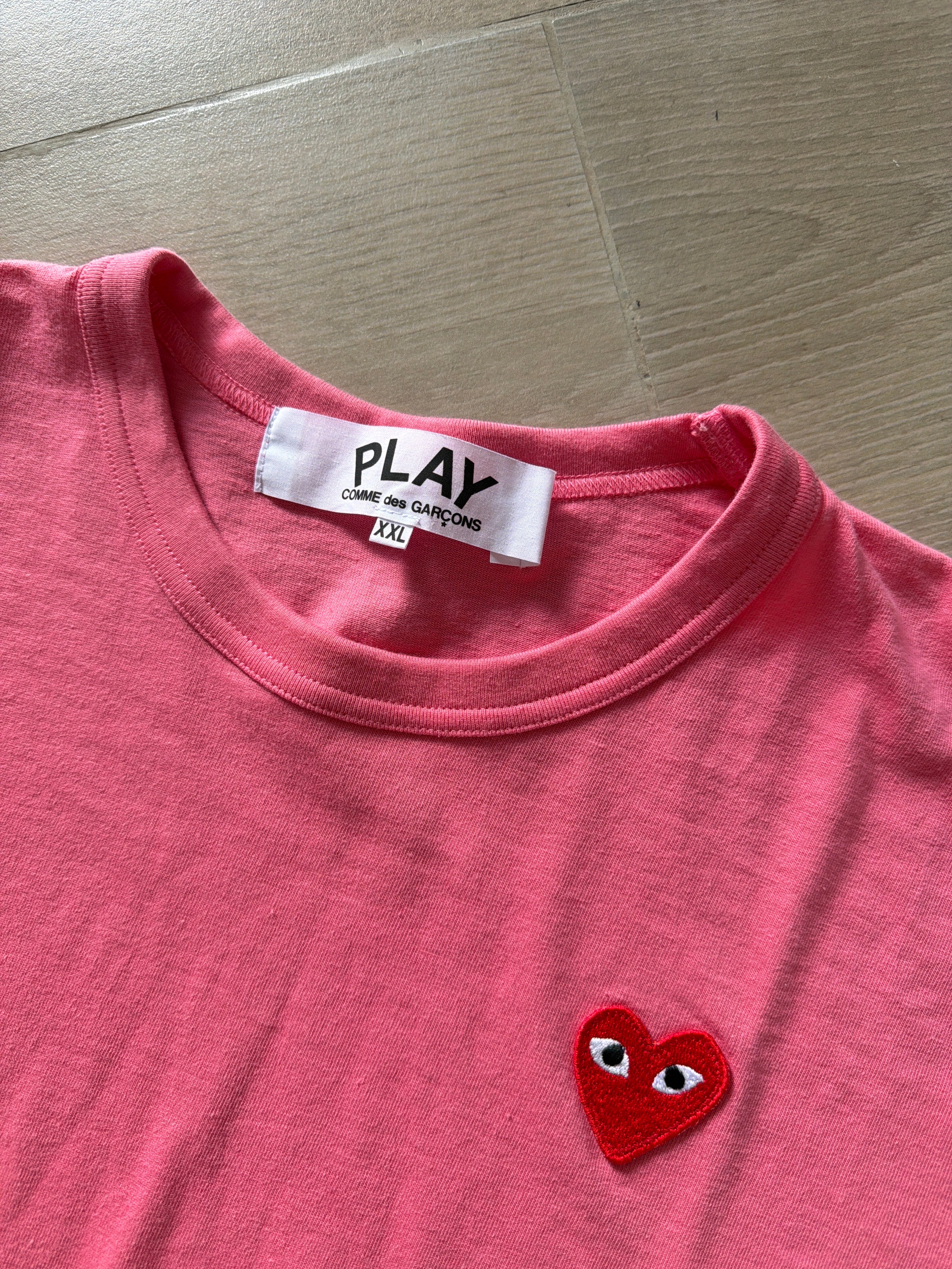 Comme Des Garçons PLAY Mini Heart Tee Pink