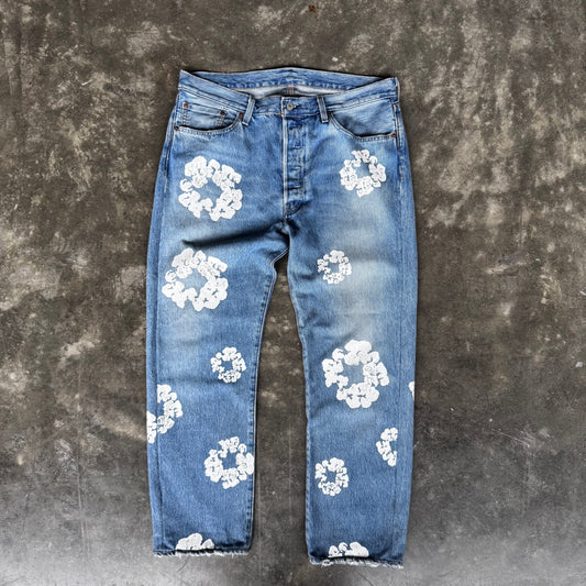 Denim Tears x Levi’s Cotton Wreath Light Wash Jeans