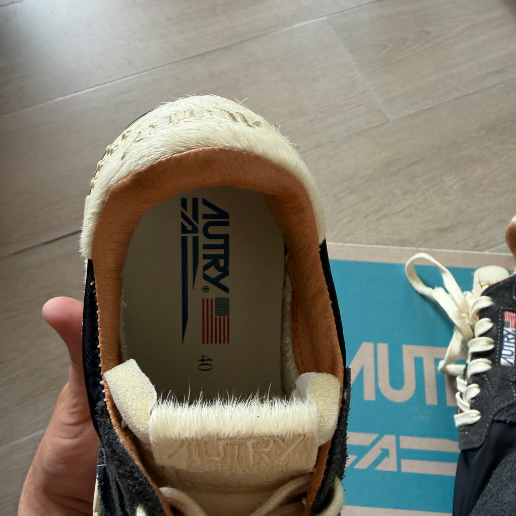 Autry Reelwind Low Sneakers Black/Beige
