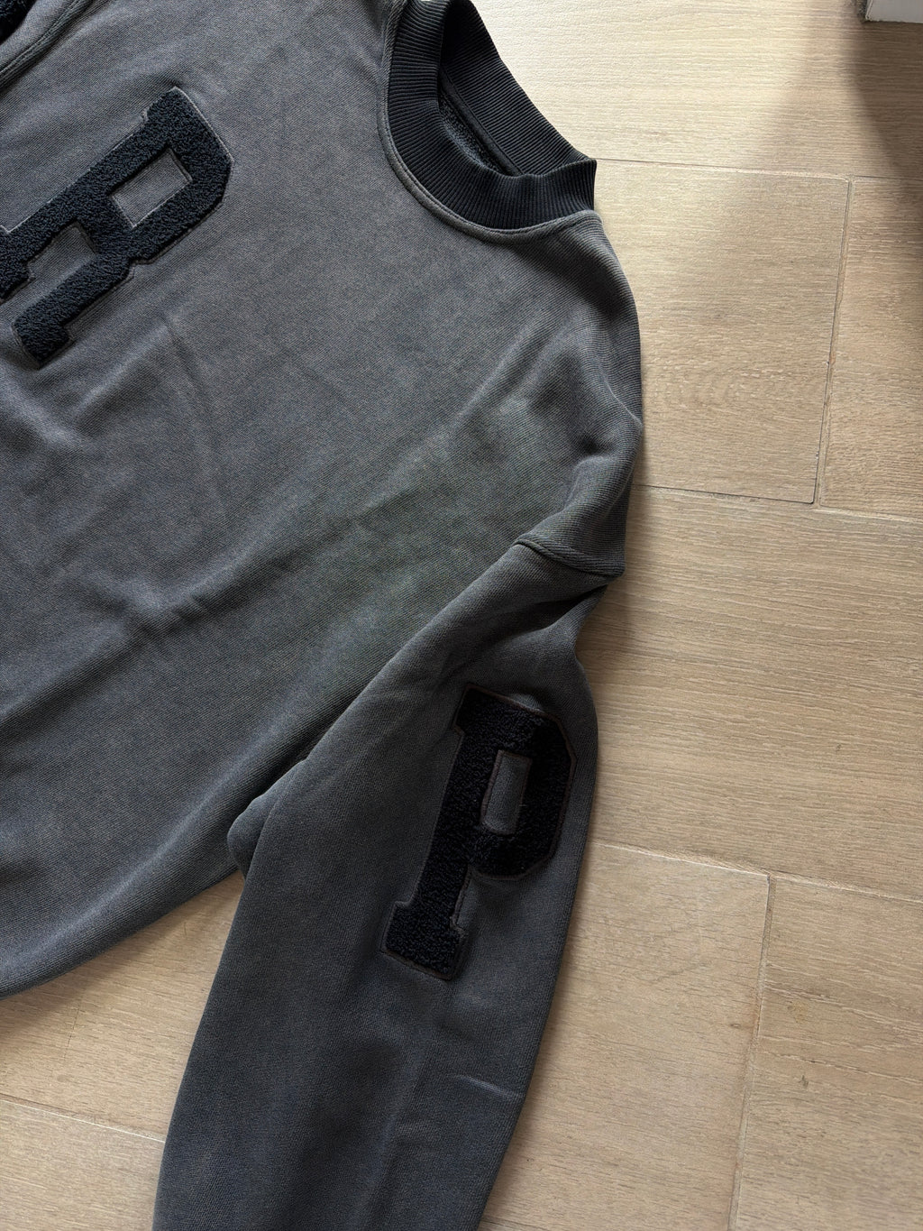 Represent Clo College Big Letter Sweater Grey (M)