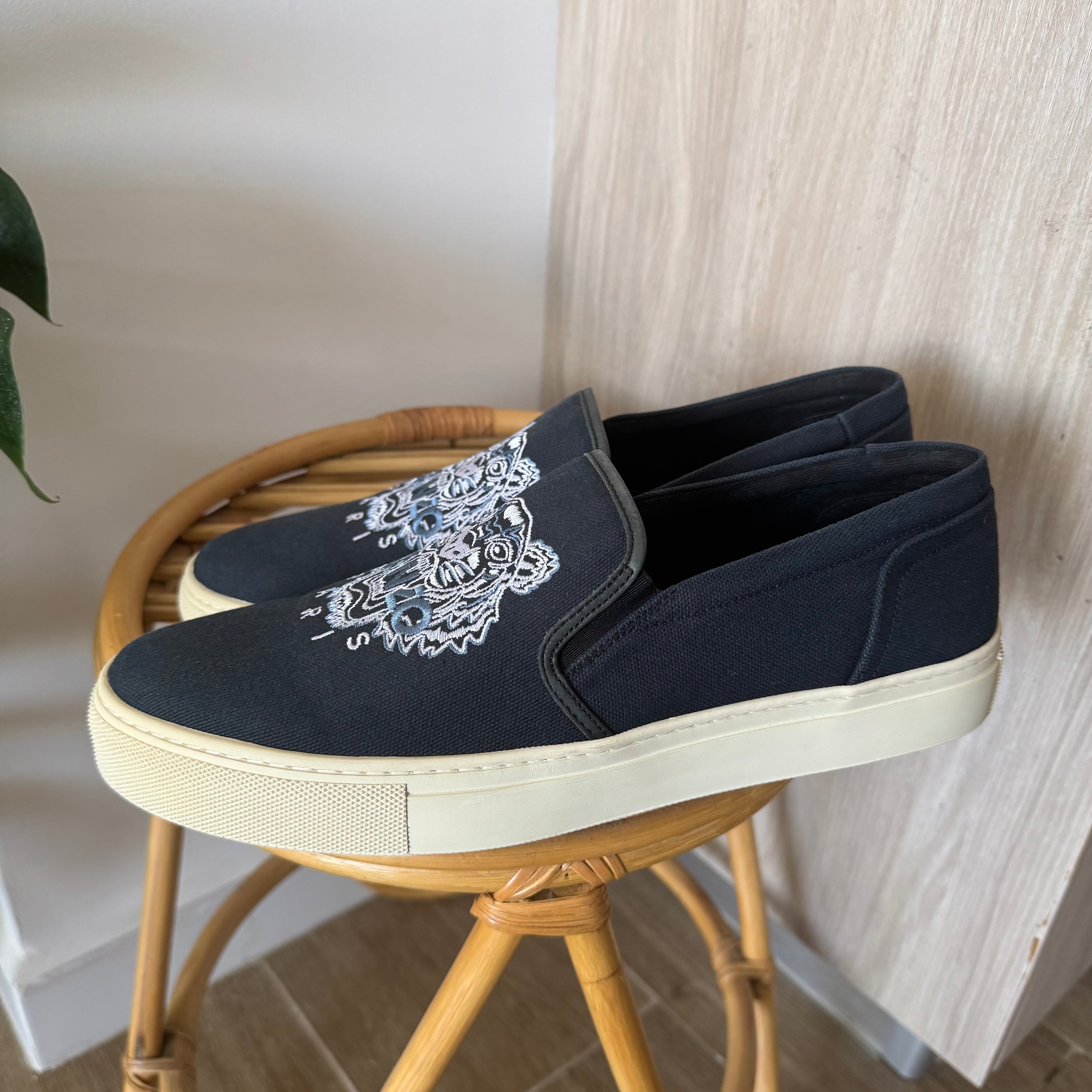 Kenzo Paris Slip On Sneakers Navy