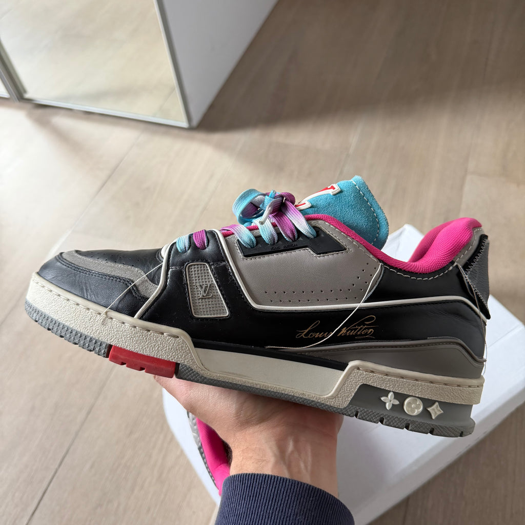 SS21 Louis Vuitton Upcycled Trainers Pink Multi *Virgil Abloh* (8.5LV)