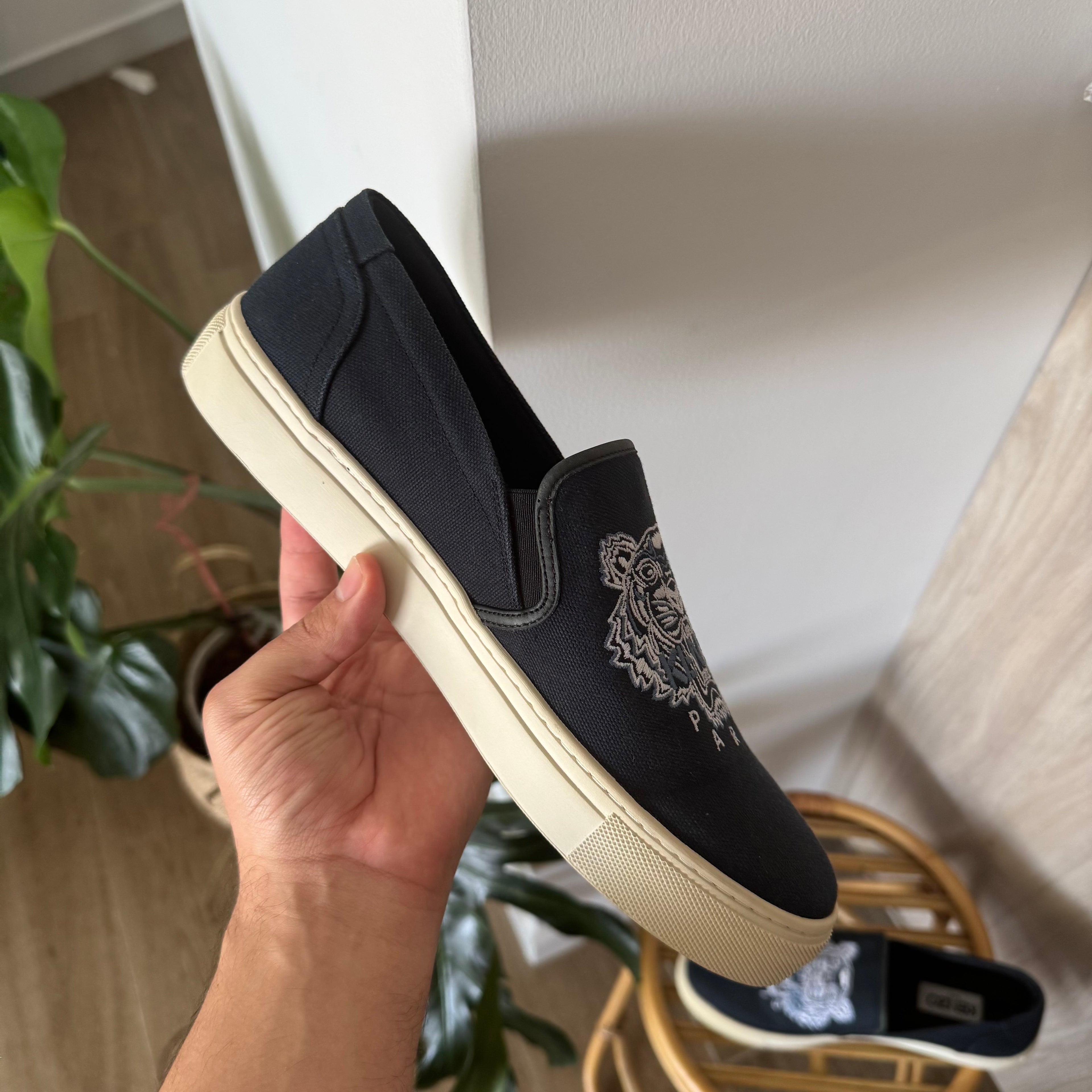 Kenzo Paris Slip On Sneakers Navy